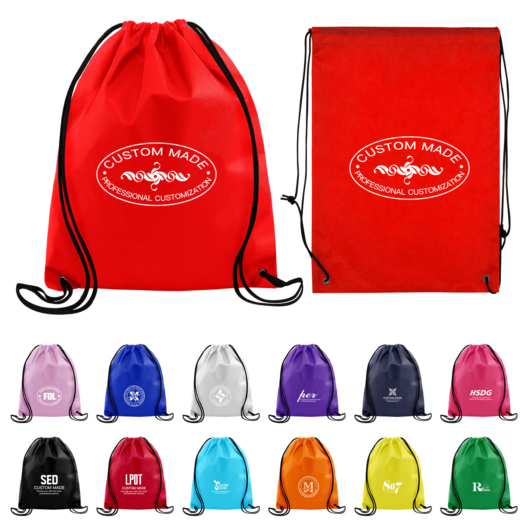 FlyFlyPromos - Sports Drawstring Backpack Bags Image 1 - Promotional Product