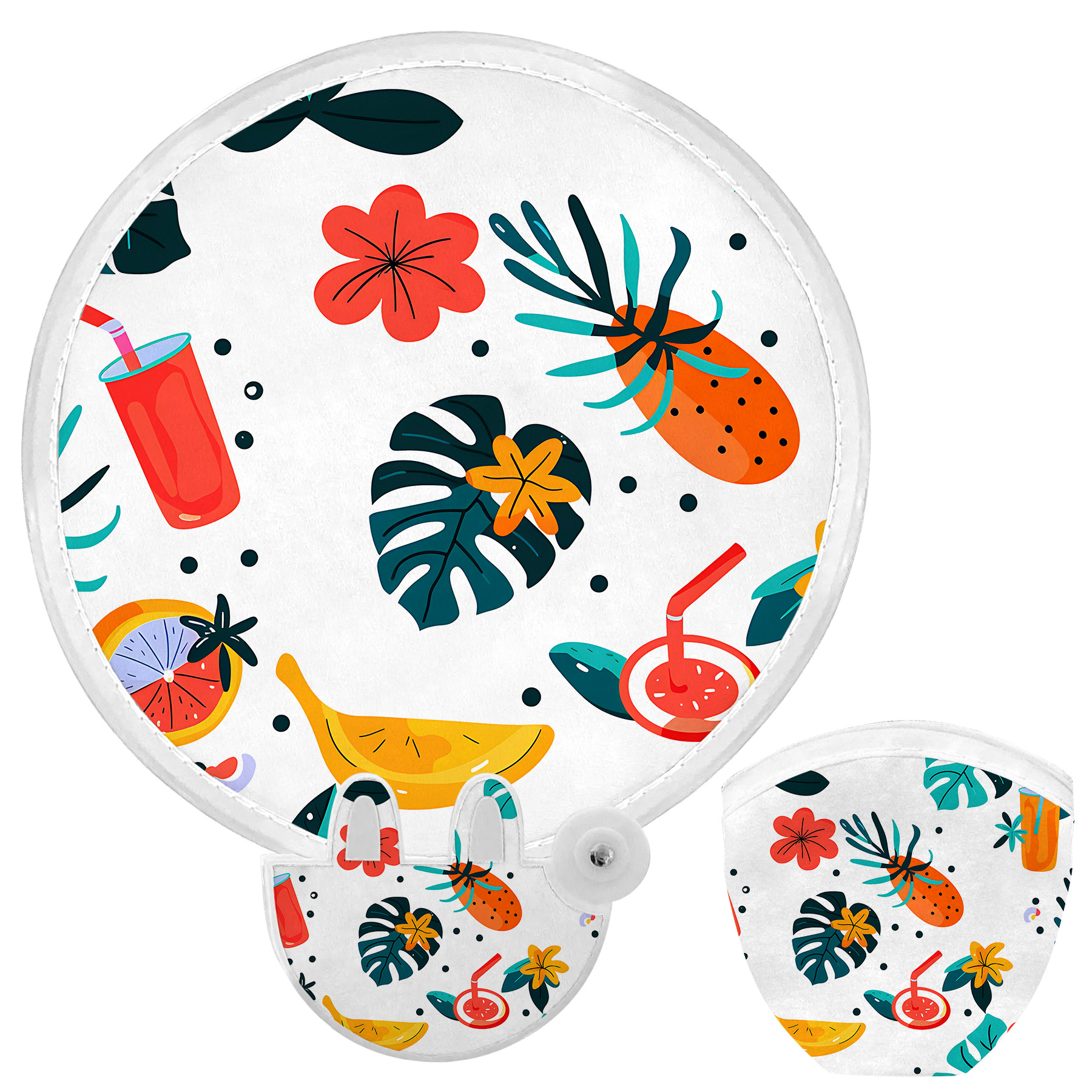 FlyFlyPromos - Polyester Folding Fan with Pouch Image 22 - Promotional Product