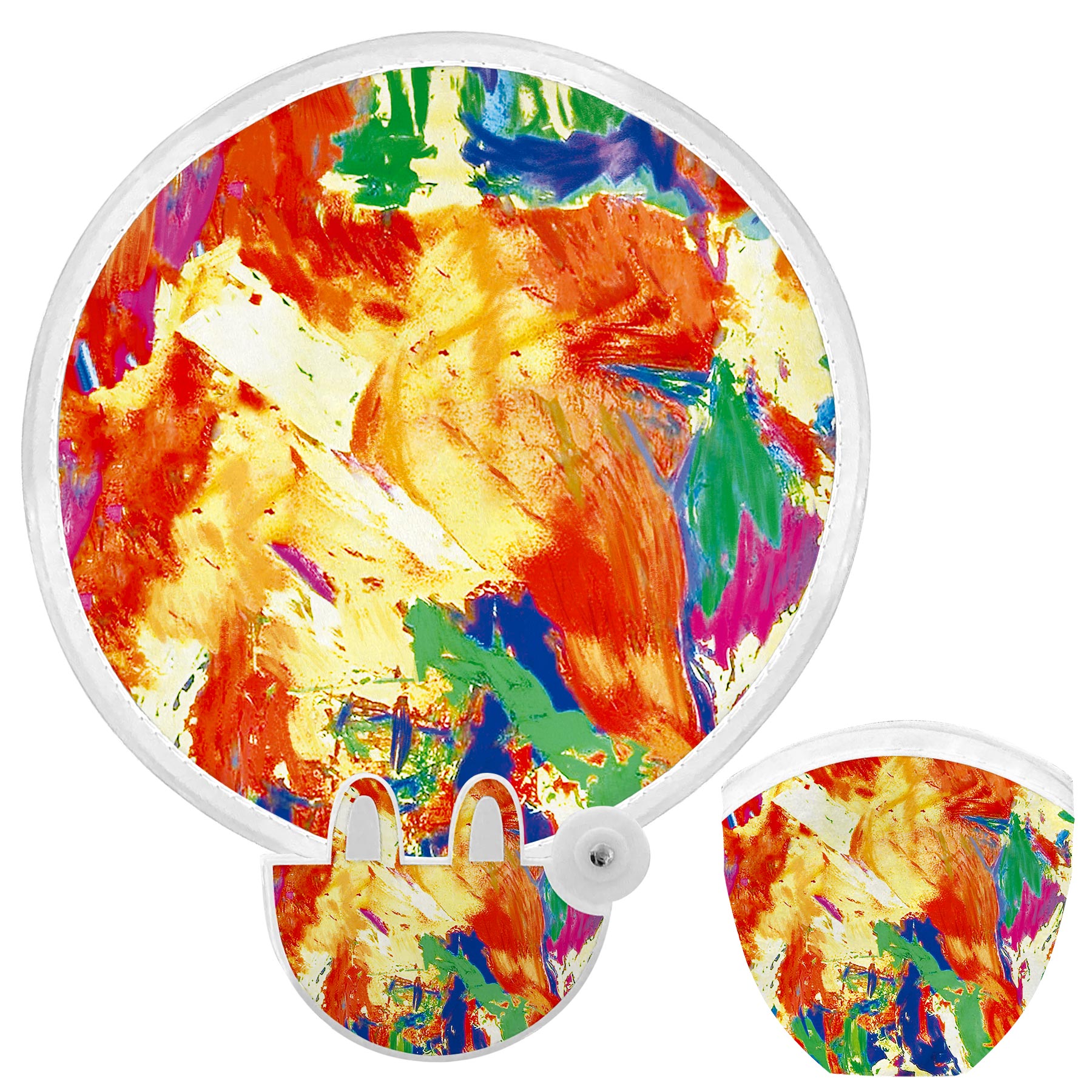FlyFlyPromos - Polyester Folding Fan with Pouch Image 21 - Promotional Product