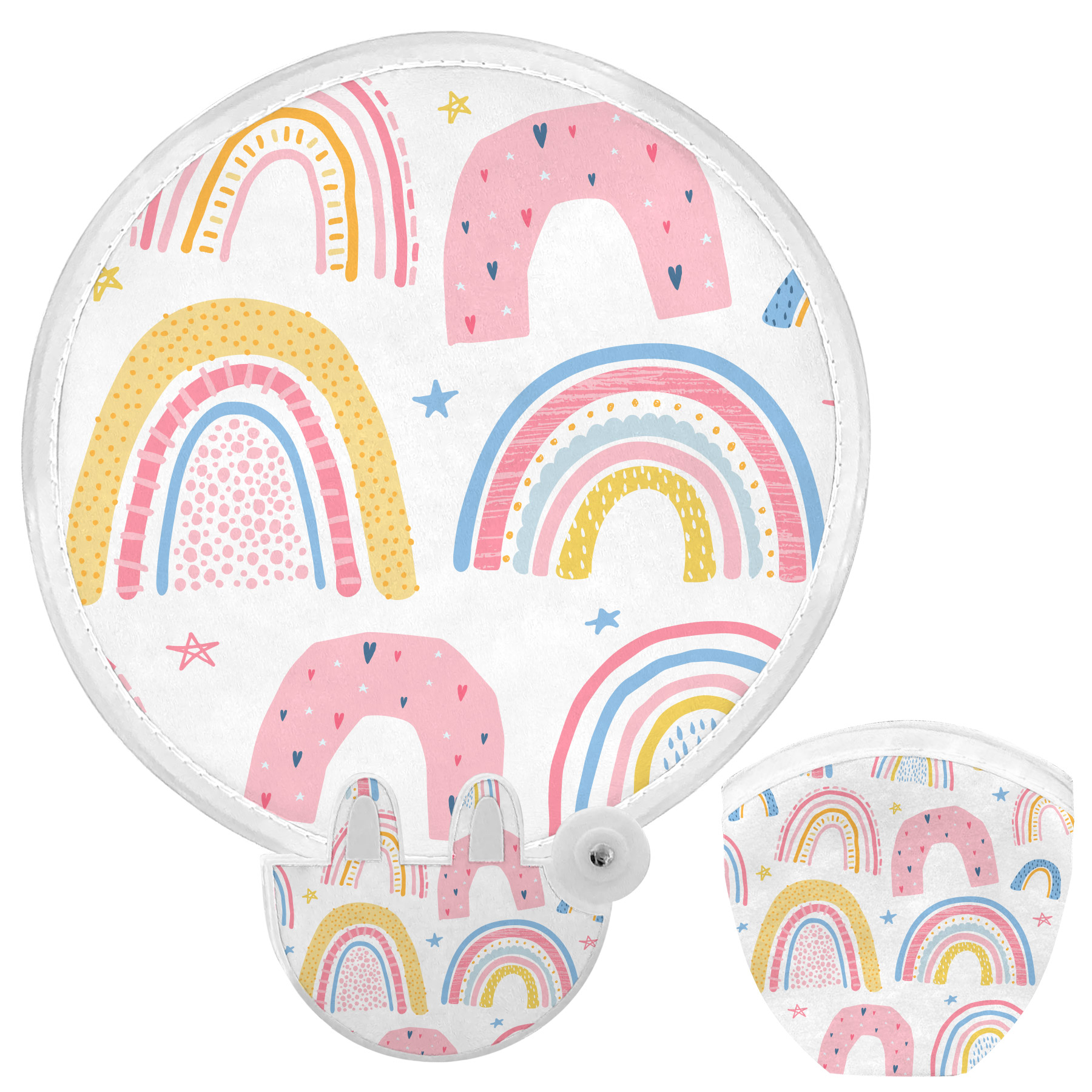 FlyFlyPromos - Polyester Folding Fan with Pouch Image 16 - Promotional Product