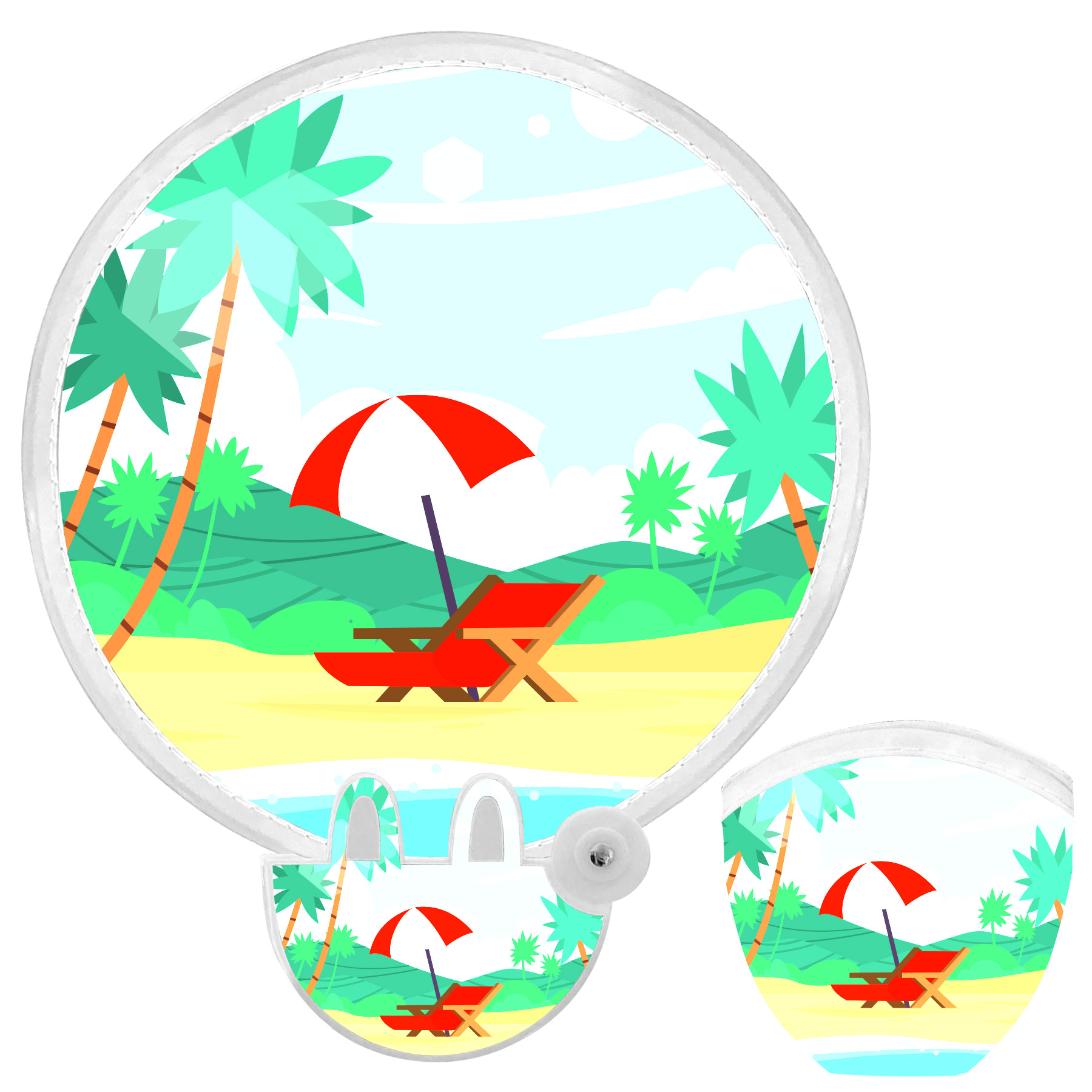 FlyFlyPromos - Polyester Folding Fan with Pouch Image 14 - Promotional Product