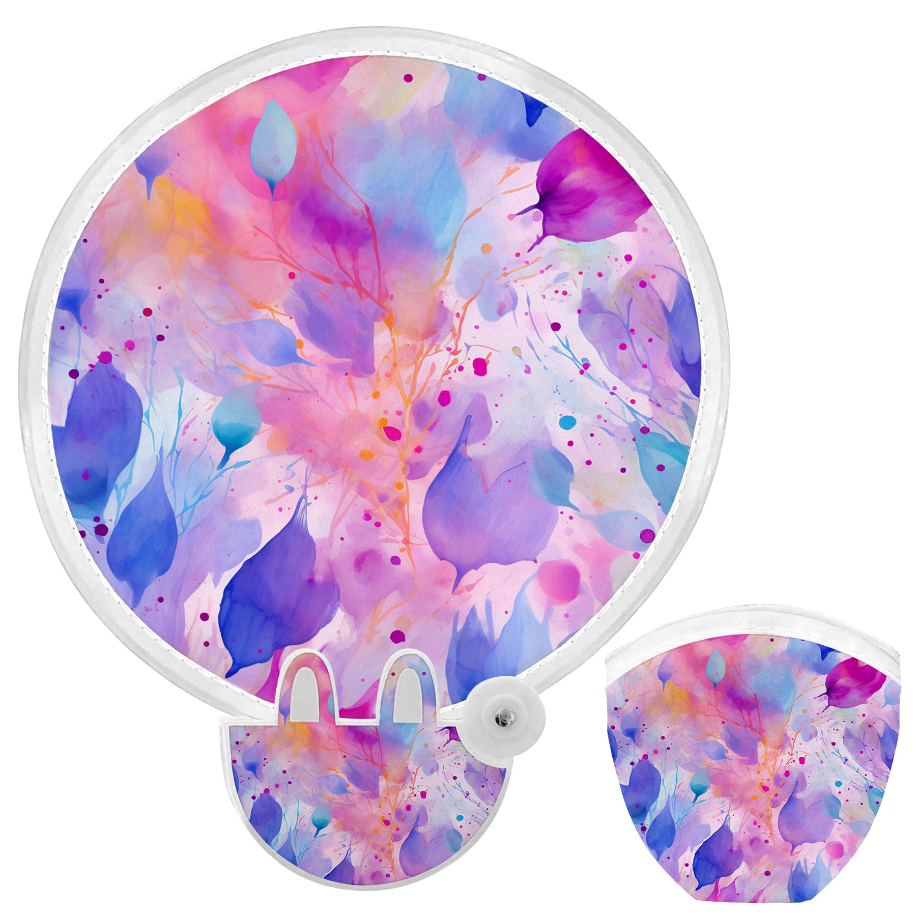 FlyFlyPromos - Polyester Folding Fan with Pouch Image 12 - Promotional Product