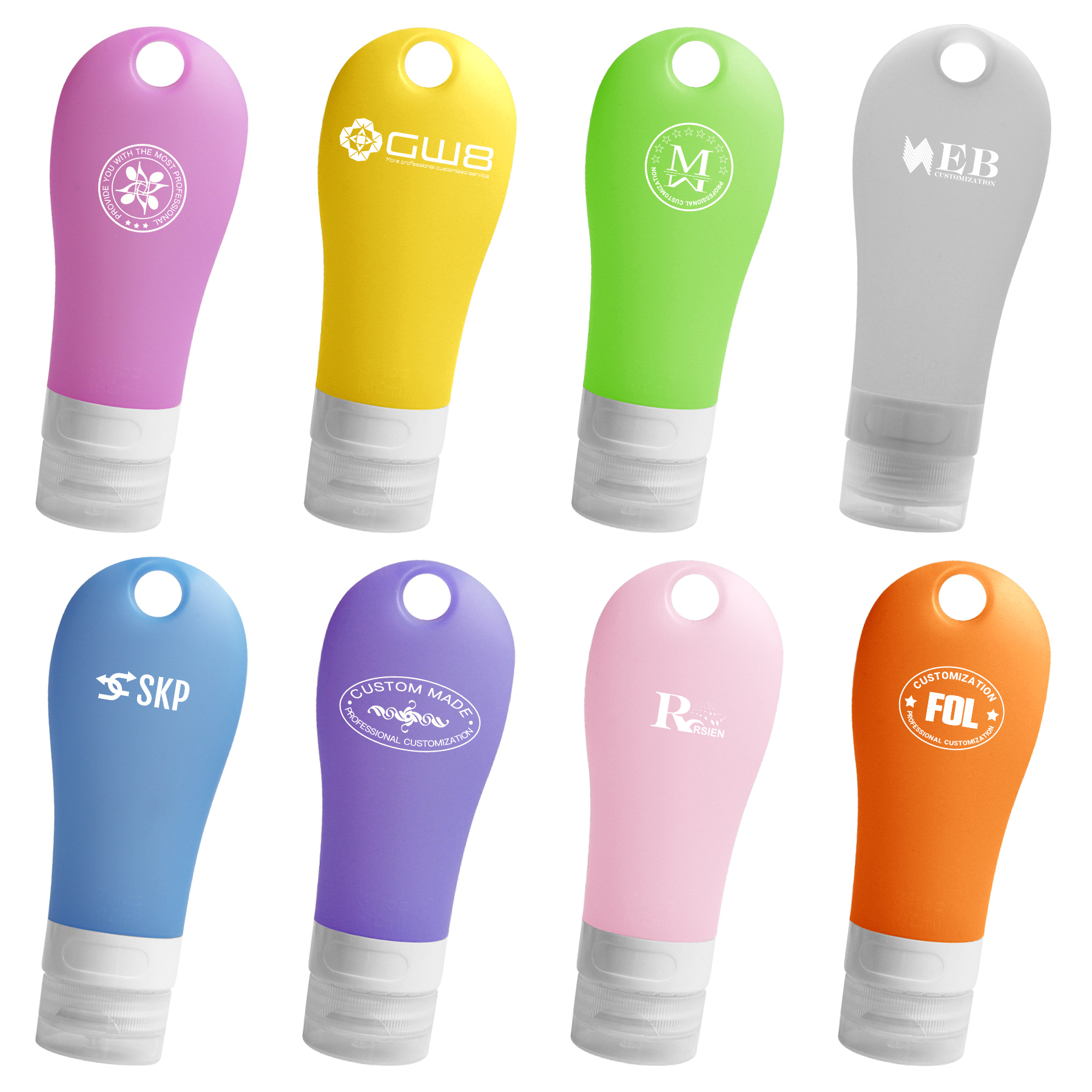 60ML Custom Silicone Travel Split Bottling