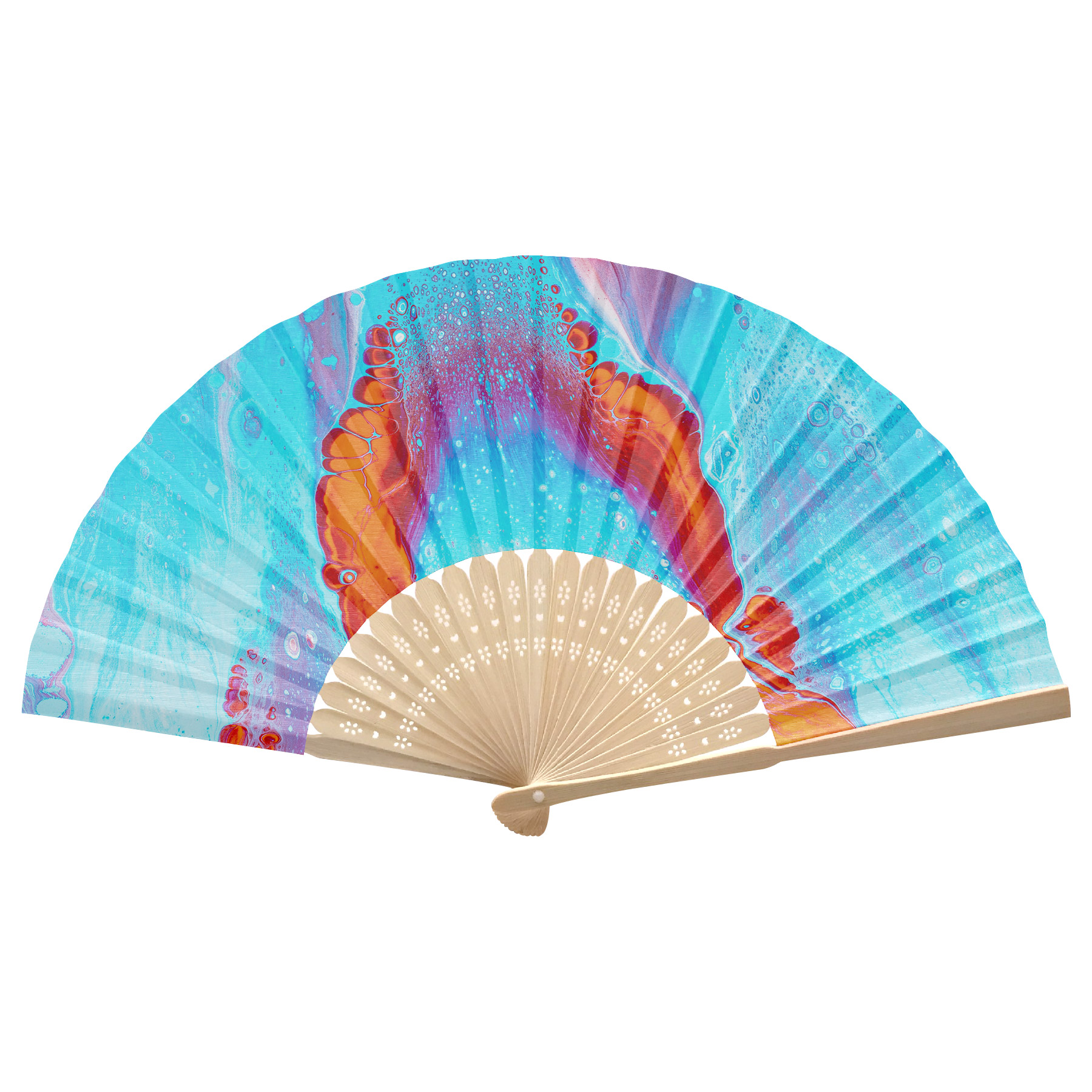 FlyFlyPromos - Foldable Bamboo Fan Image 8 - Promotional Product