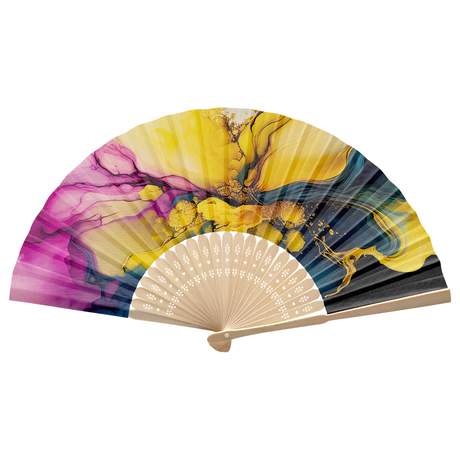 FlyFlyPromos - Foldable Bamboo Fan Image 5 - Promotional Product