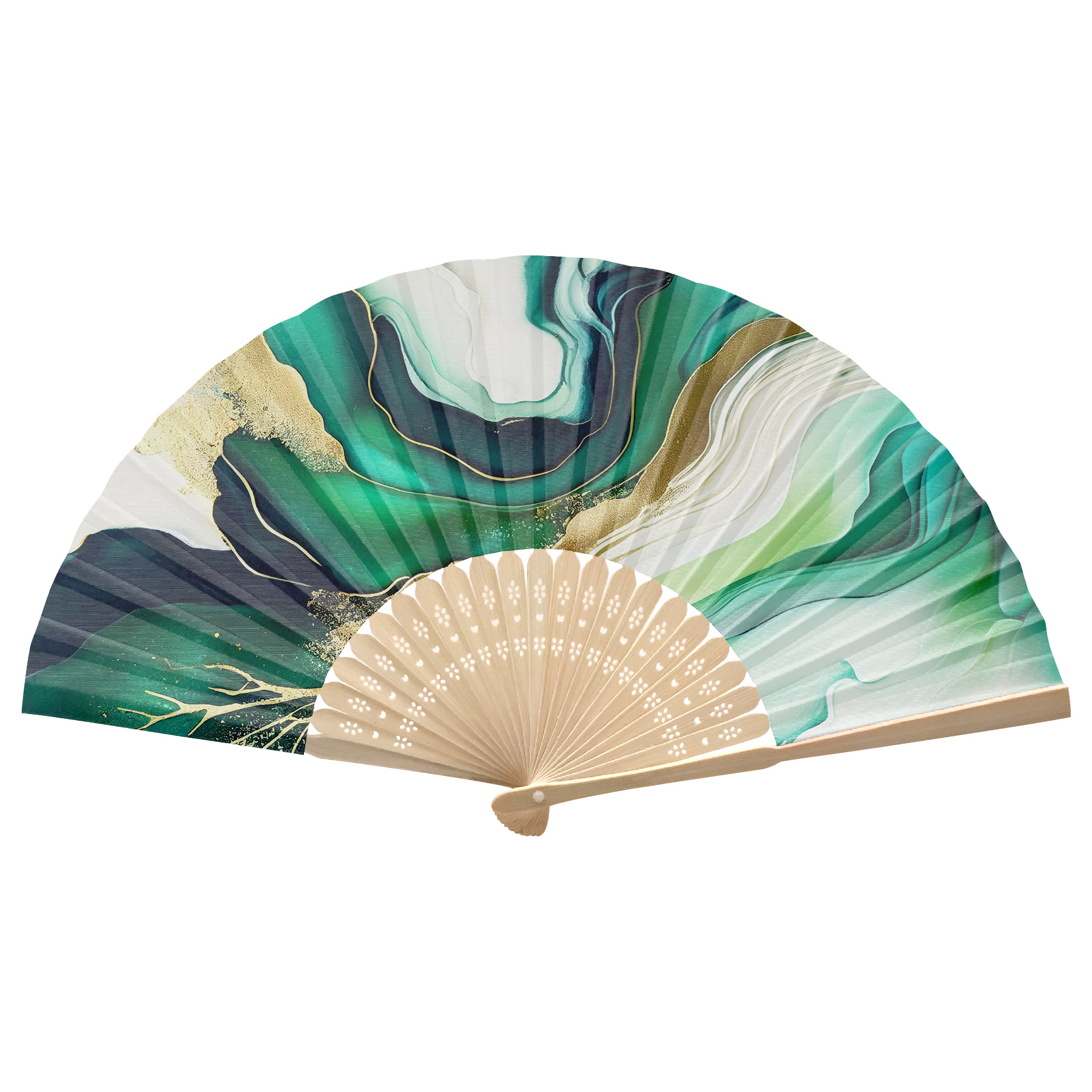 FlyFlyPromos - Foldable Bamboo Fan Image 4 - Promotional Product