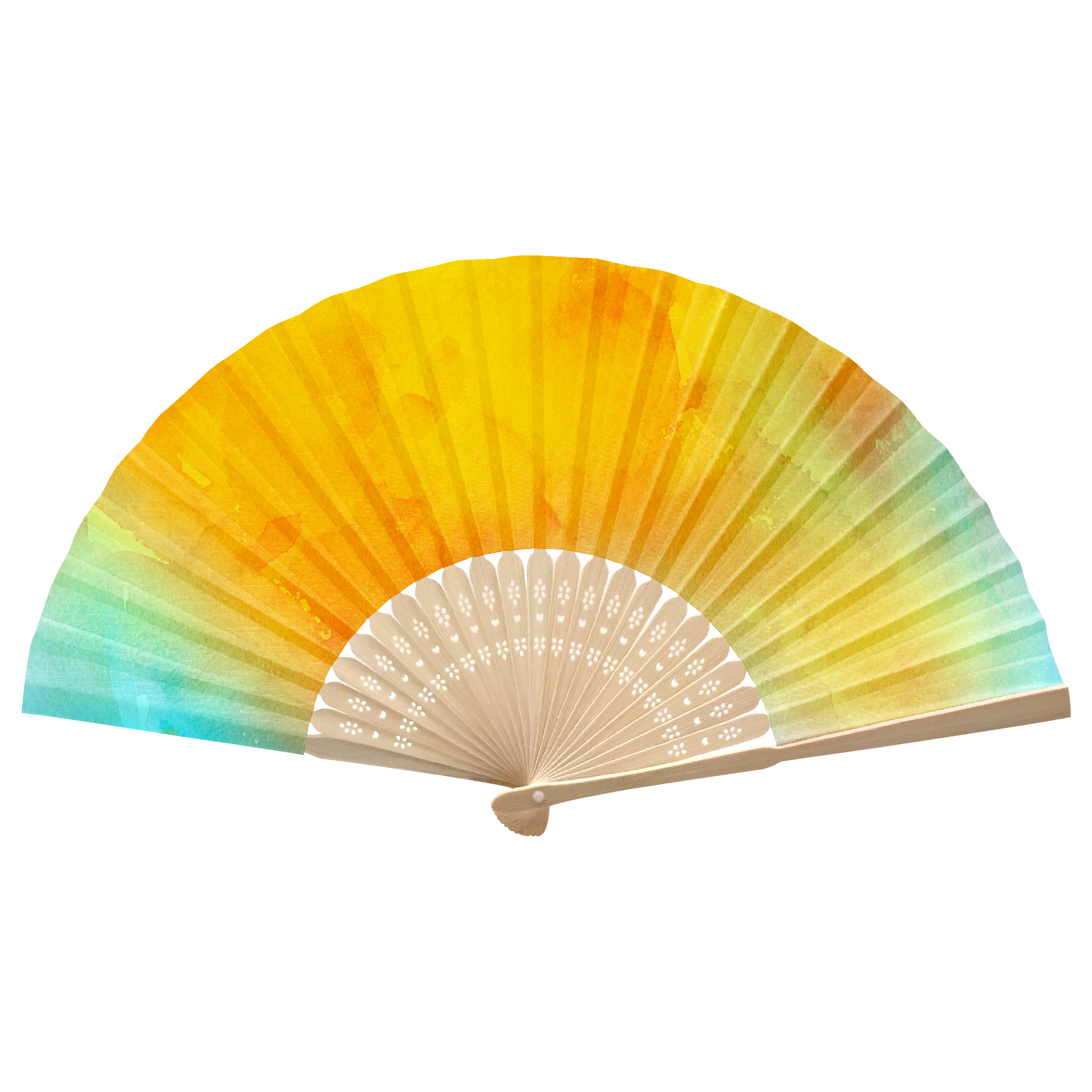 FlyFlyPromos - Foldable Bamboo Fan Image 3 - Promotional Product