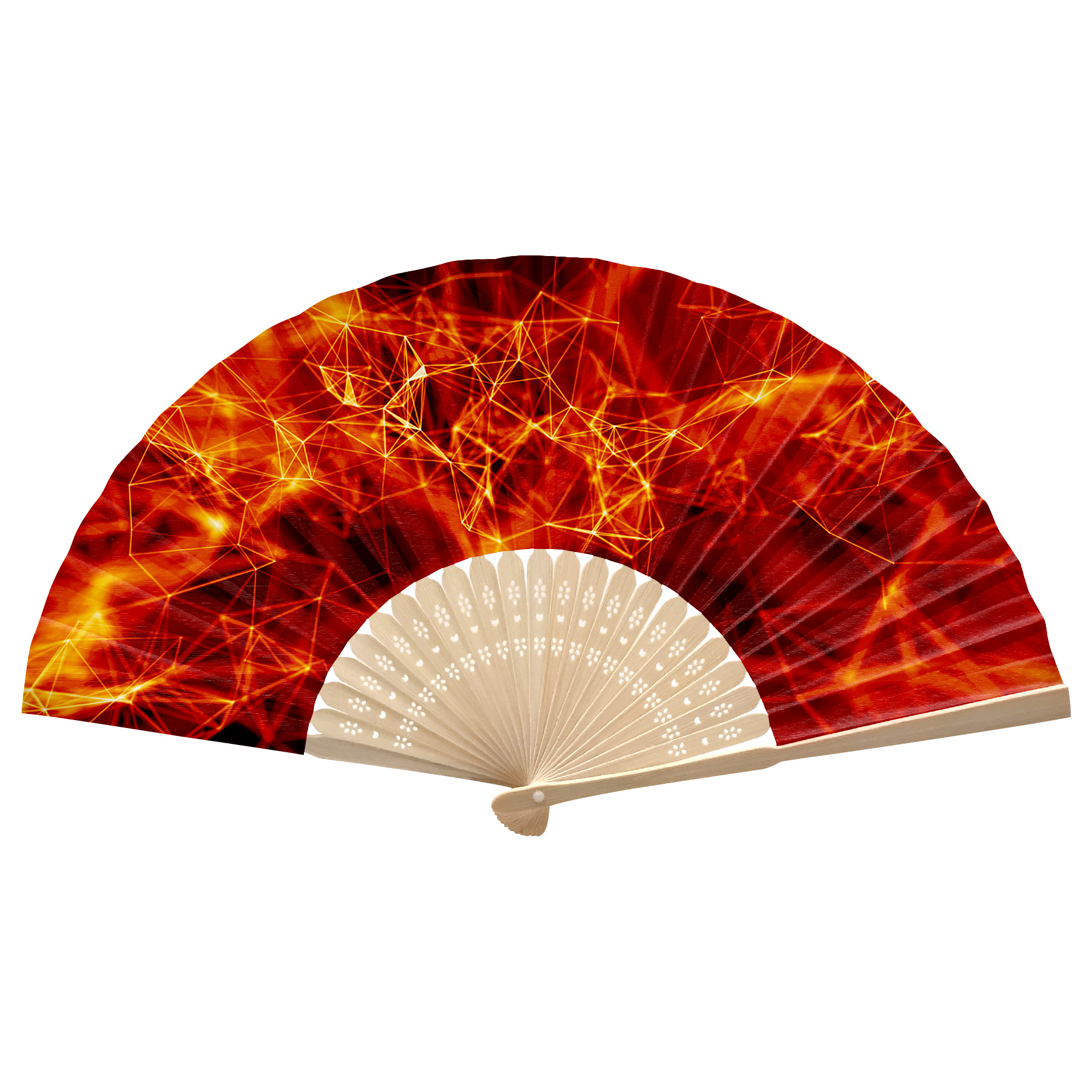 FlyFlyPromos - Foldable Bamboo Fan Image 2 - Promotional Product