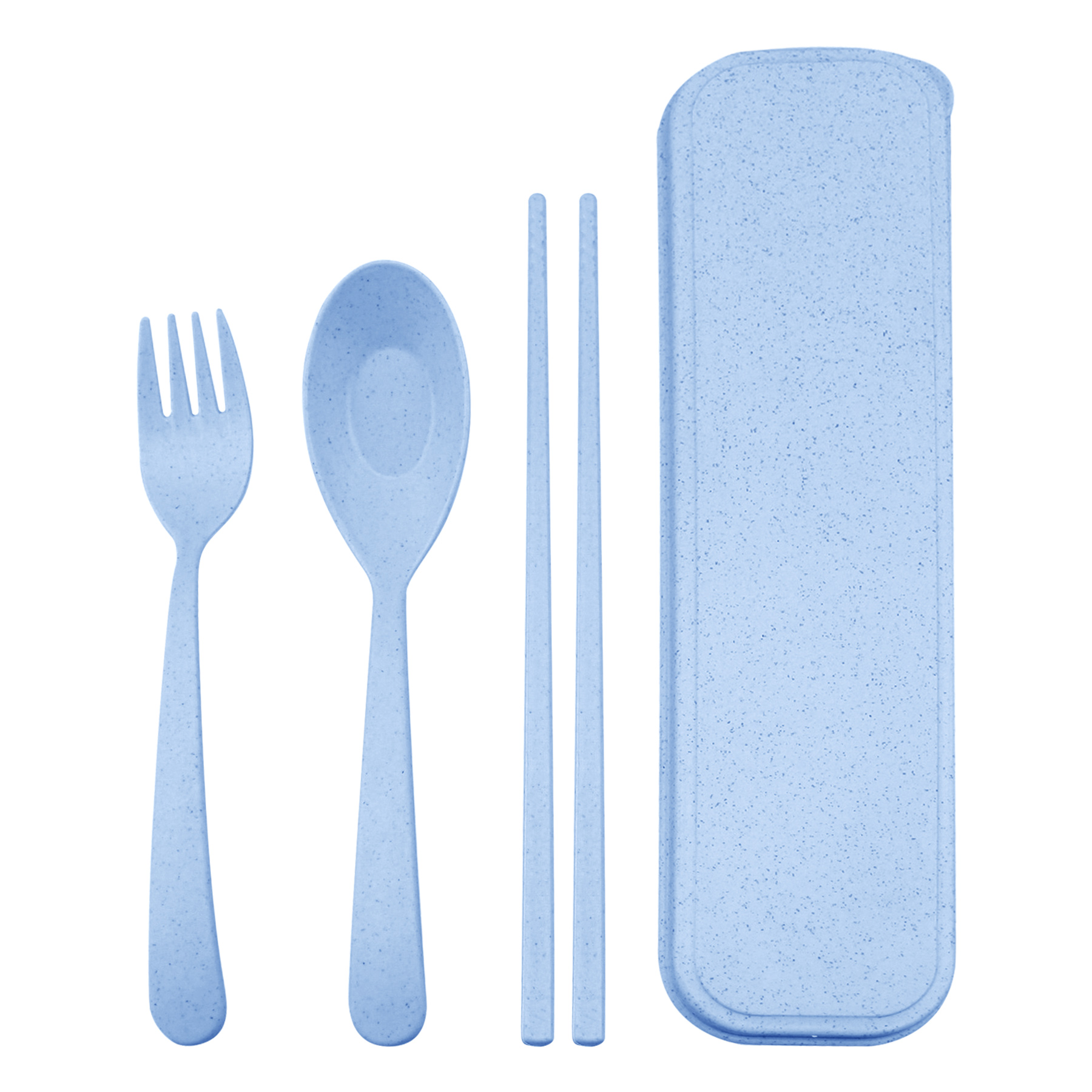 FlyFlyPromos - Portable Wheat Straw Tableware 3-Piece Set Image 8 - Promotional Product