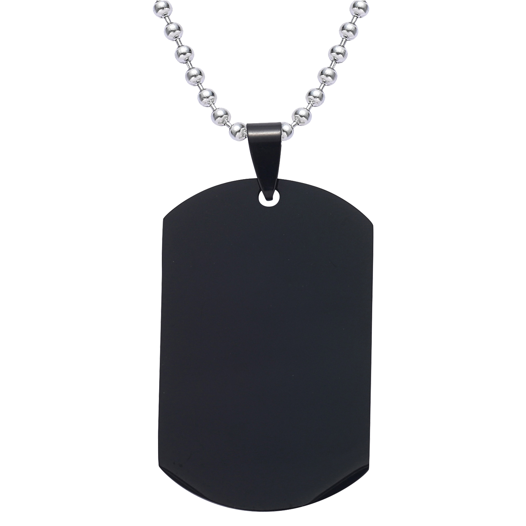 FlyFlyPromos - Stainless Steel DecorationsTag Military Style Necklace Image 6 - Promotional Product