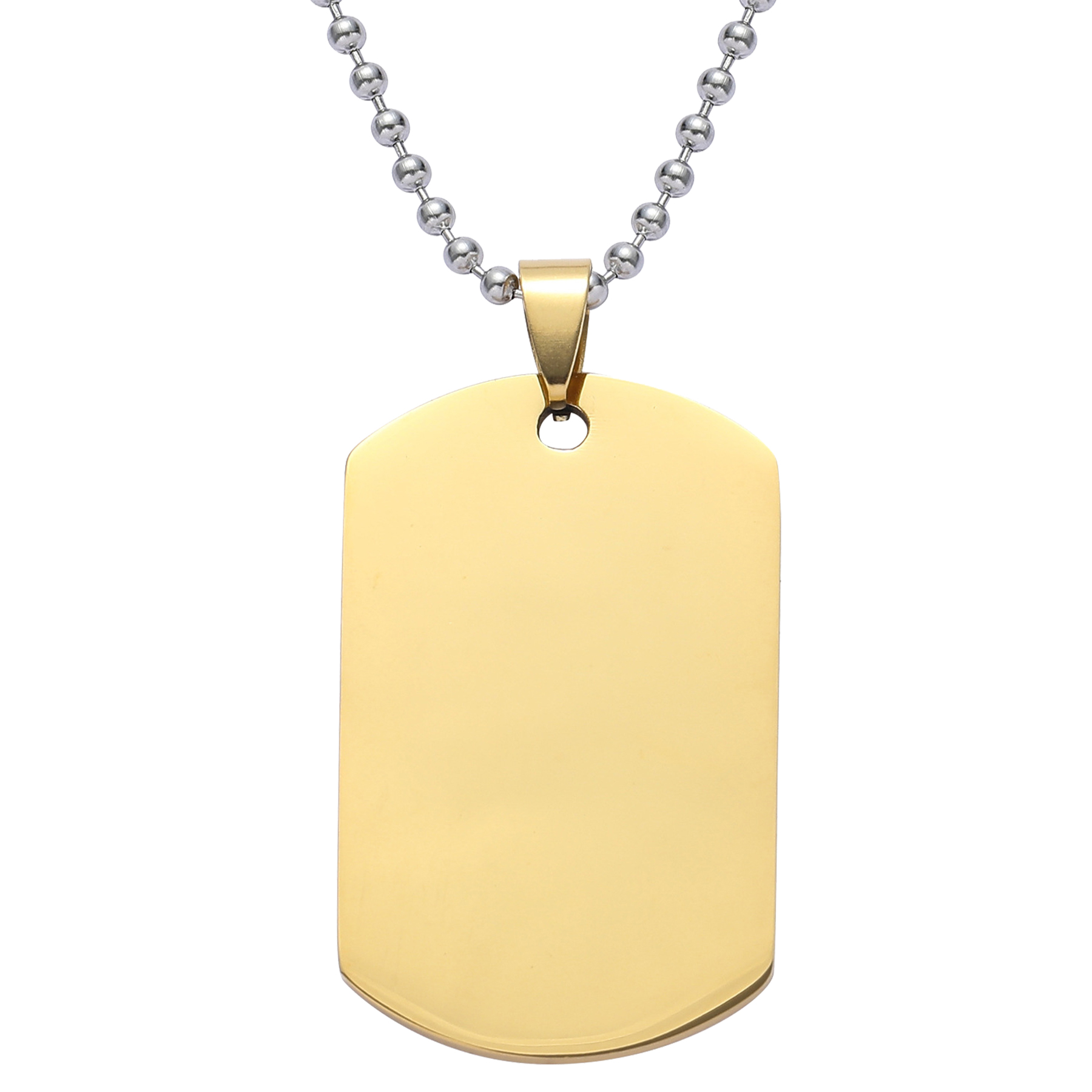 FlyFlyPromos - Stainless Steel DecorationsTag Military Style Necklace Image 4 - Promotional Product