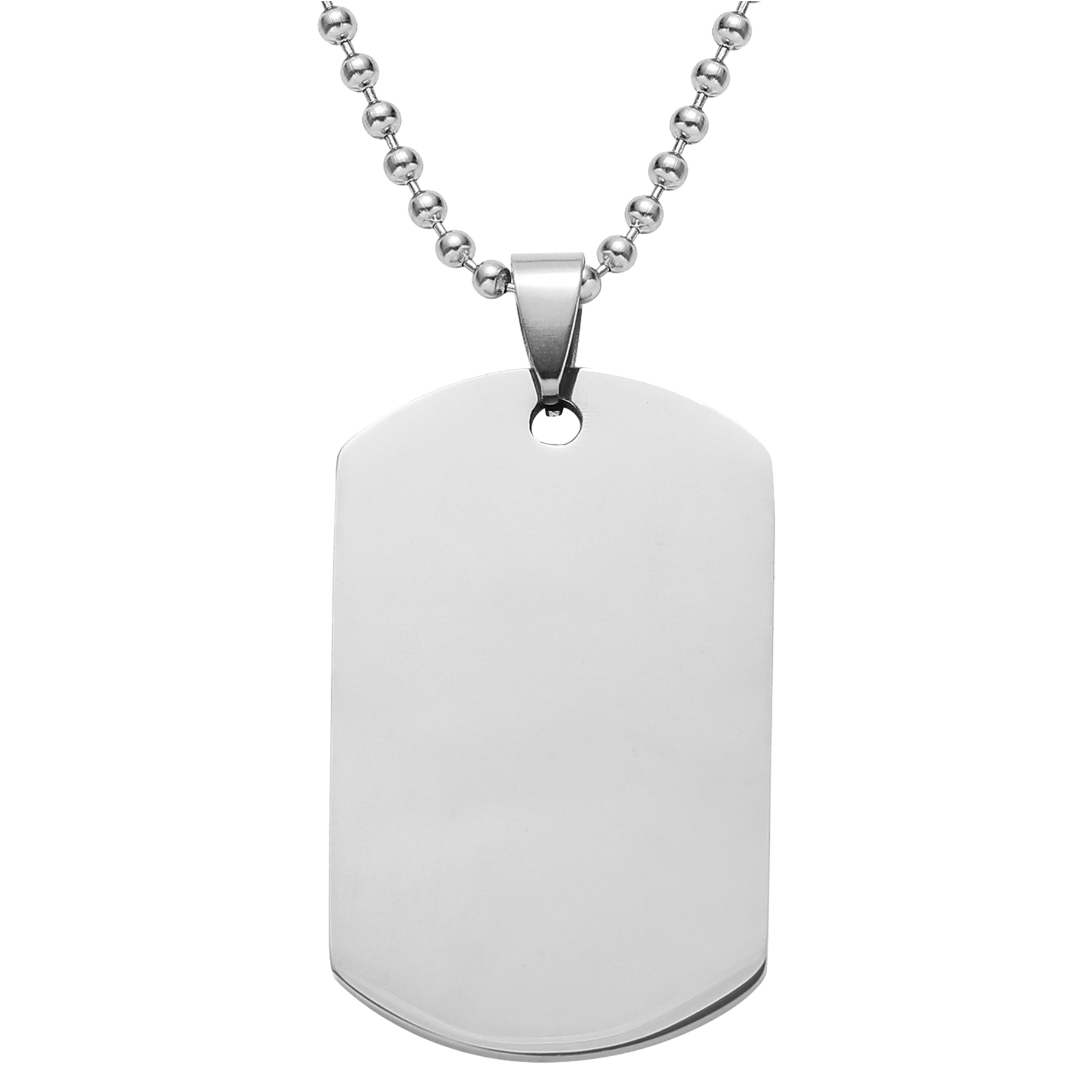 FlyFlyPromos - Stainless Steel DecorationsTag Military Style Necklace Image 2 - Promotional Product