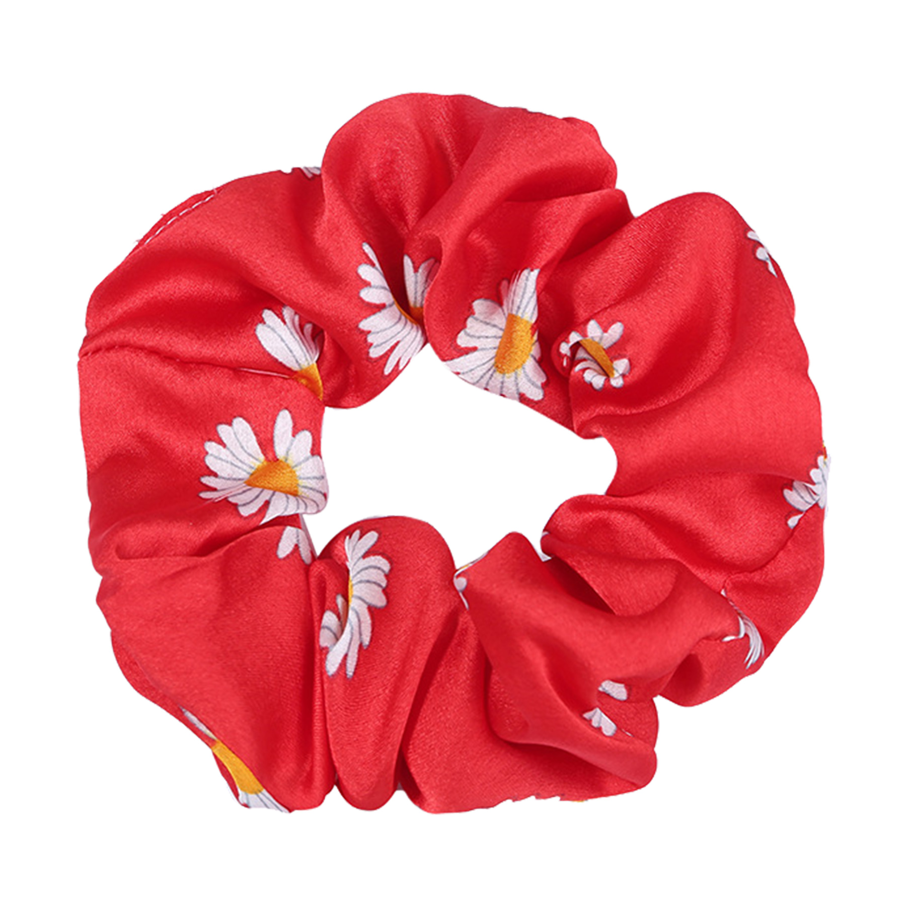 FlyFlyPromos - Full Color Printed Satin Silk Hair Scrunchies Image 2 - Promotional Product