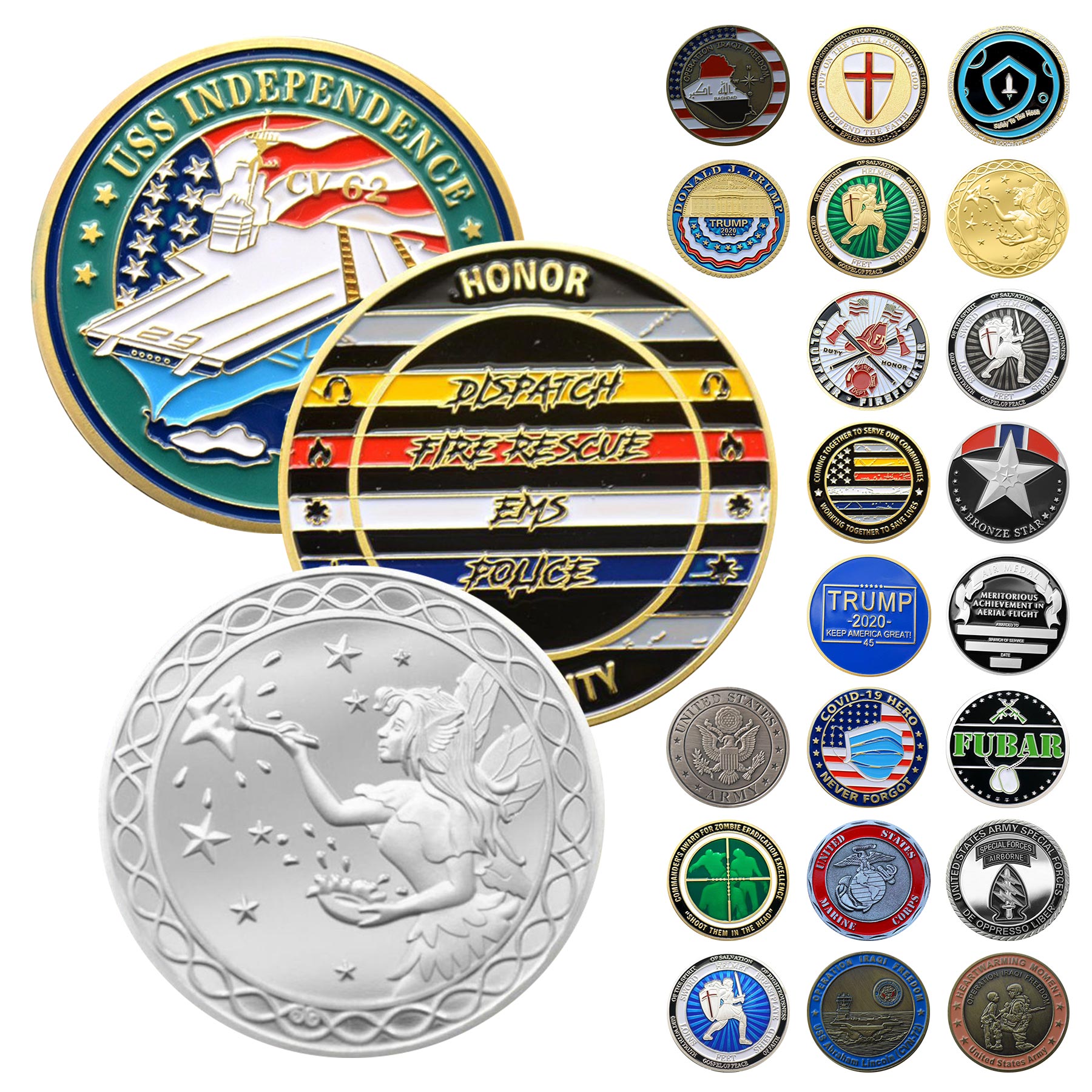 FlyFlyPromos - Custom Challenge Coin Double Sided - Promotional Product