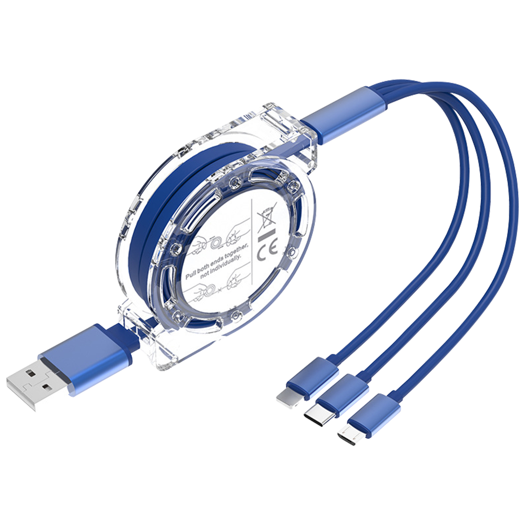FlyFlyPromos - 3-in-1 Multi Device Charger and USB Charging Cable Image 8 - Promotional Product