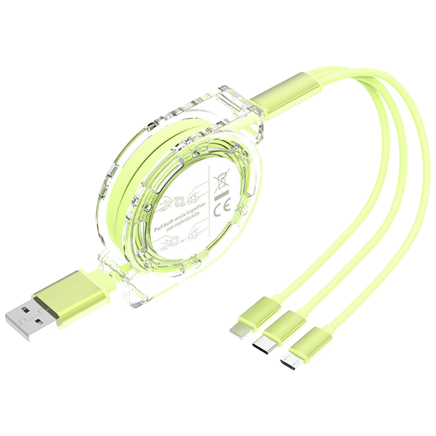 FlyFlyPromos - 3-in-1 Multi Device Charger and USB Charging Cable Image 5 - Promotional Product