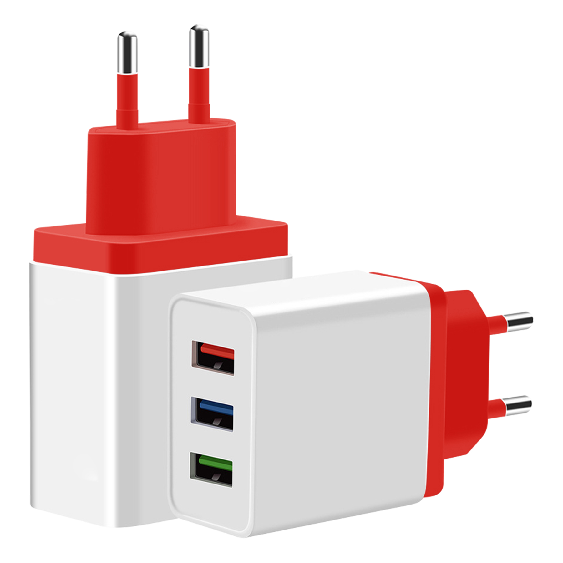 FlyFlyPromos - 3 USB Ports Adapter Charger Image 9 - Promotional Product