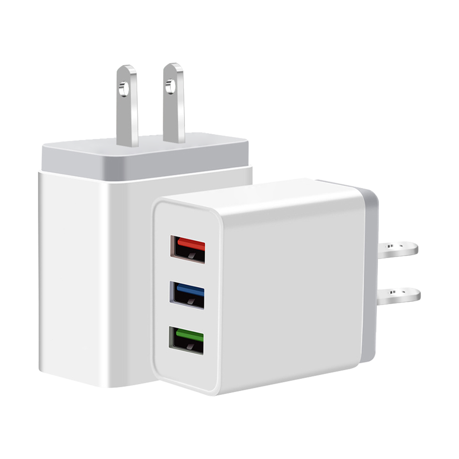 FlyFlyPromos - 3 USB Ports Adapter Charger Image 3 - Promotional Product