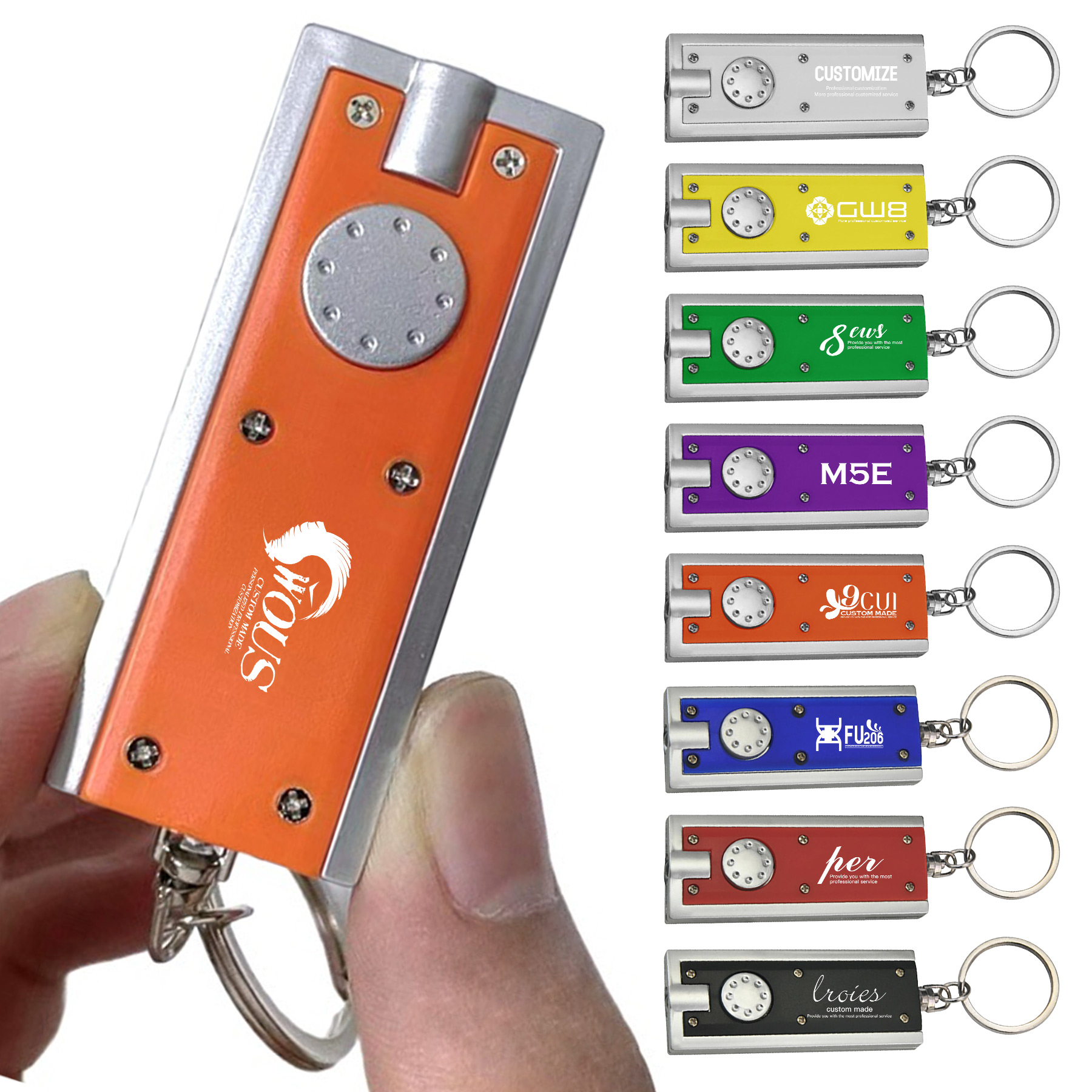 FlyFlyPromos - Flashlight Keyring - Promotional Product
