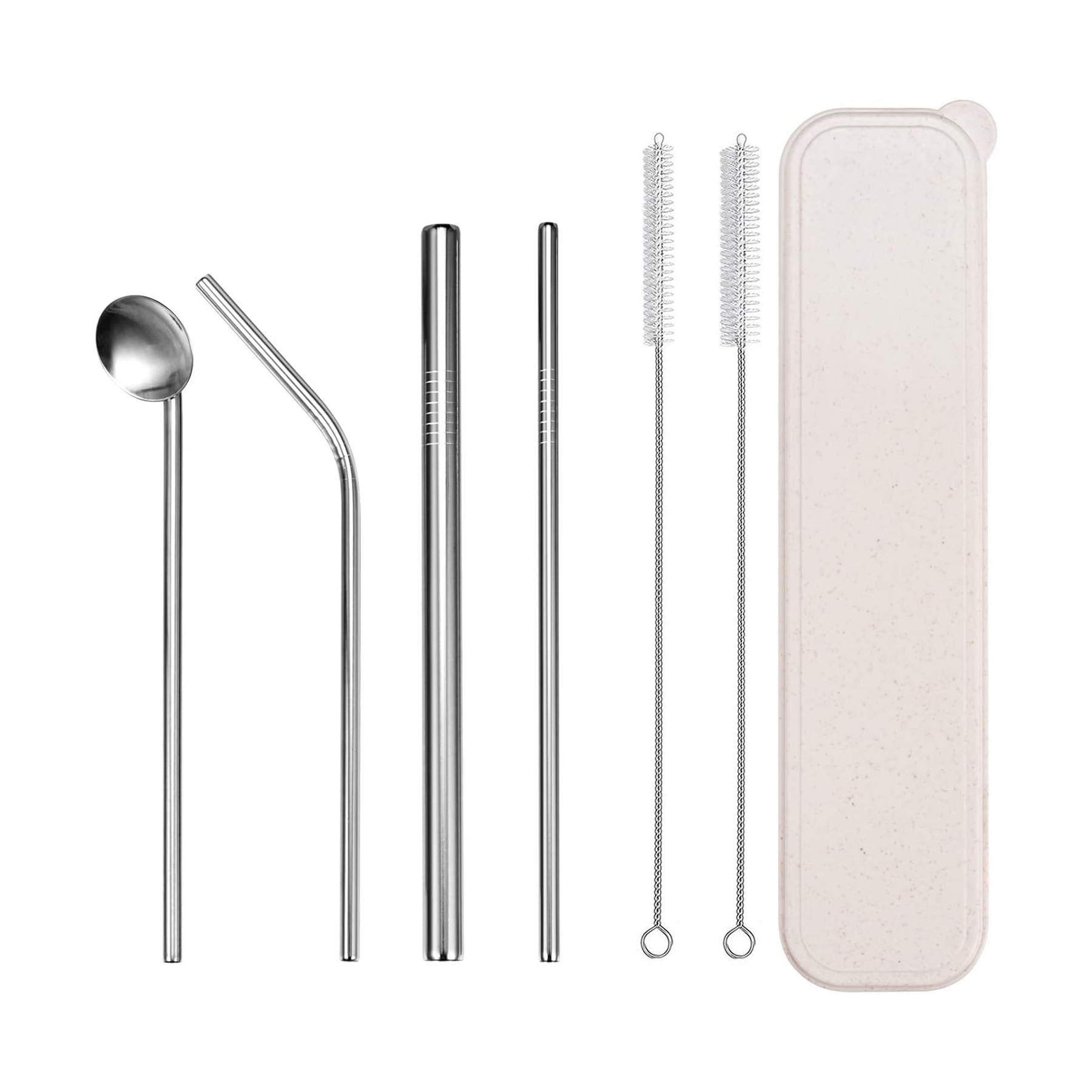 FlyFlyPromos - Stainless Steel Straw Set Image 5 - Promotional Product