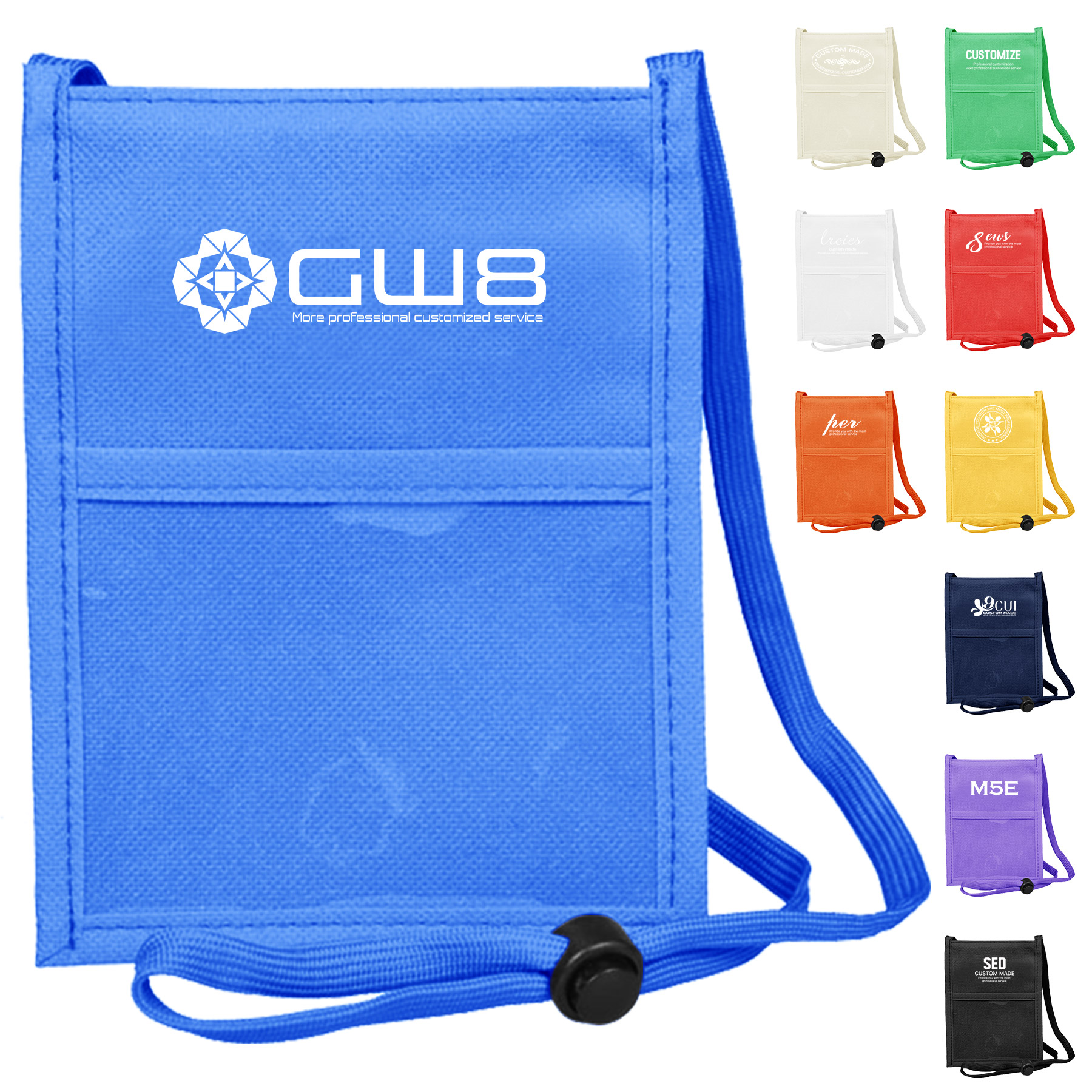 FlyFlyPromos - Convention Badge Holder ID Card Bag With Lanyard - Promotional Product
