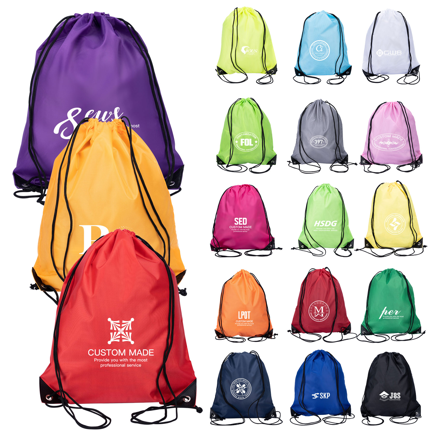 FlyFlyPromos - Oxford Drawstring Backpack - Promotional Product
