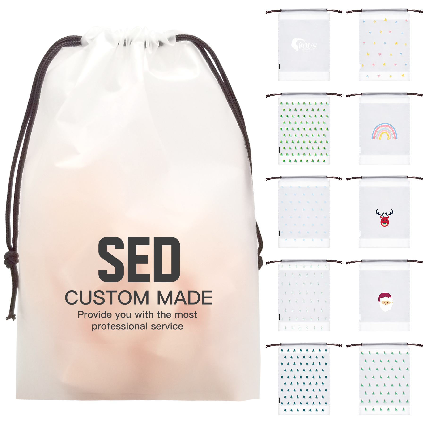 FlyFlyPromos - Clear PE Shoe Bags for Travel - Promotional Product