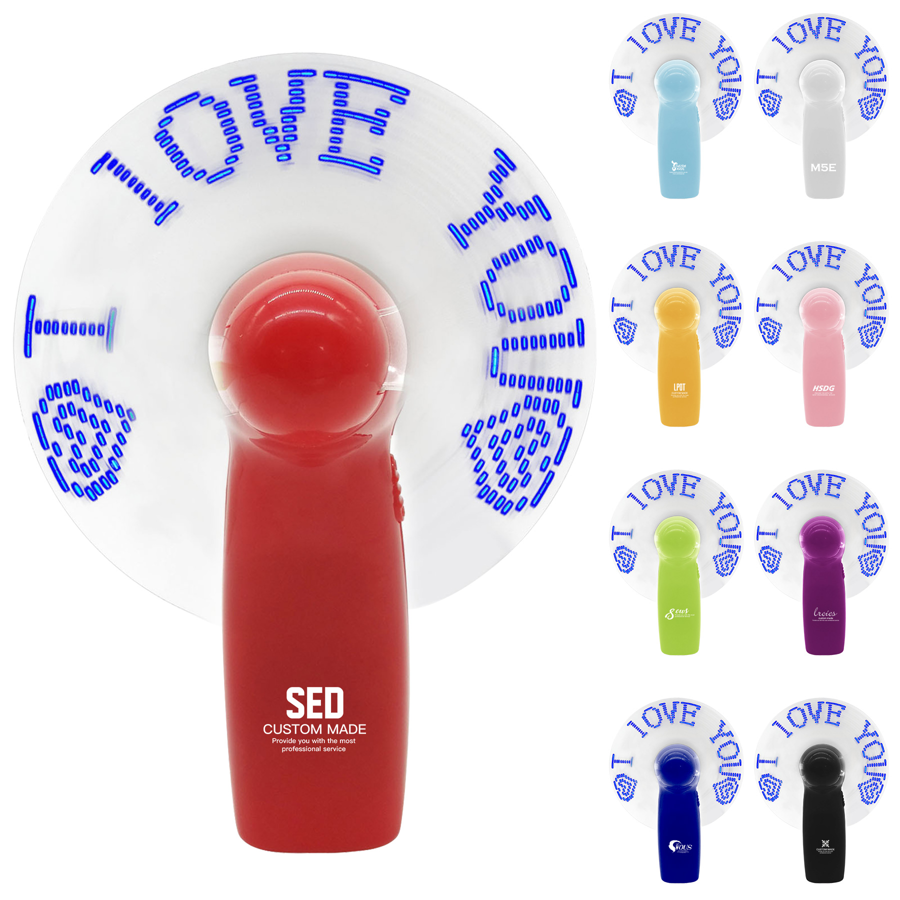 FlyFlyPromos - Portable Flash LED Fan - Promotional Product