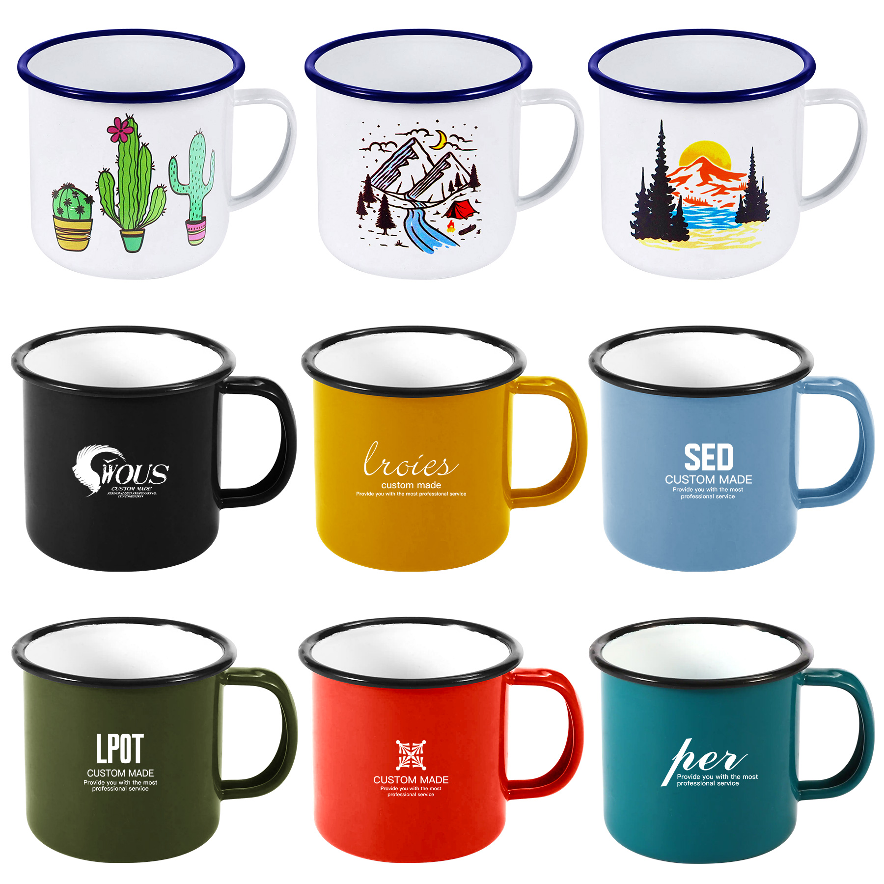 FlyFlyPromos - Enamel Mug - Promotional Product