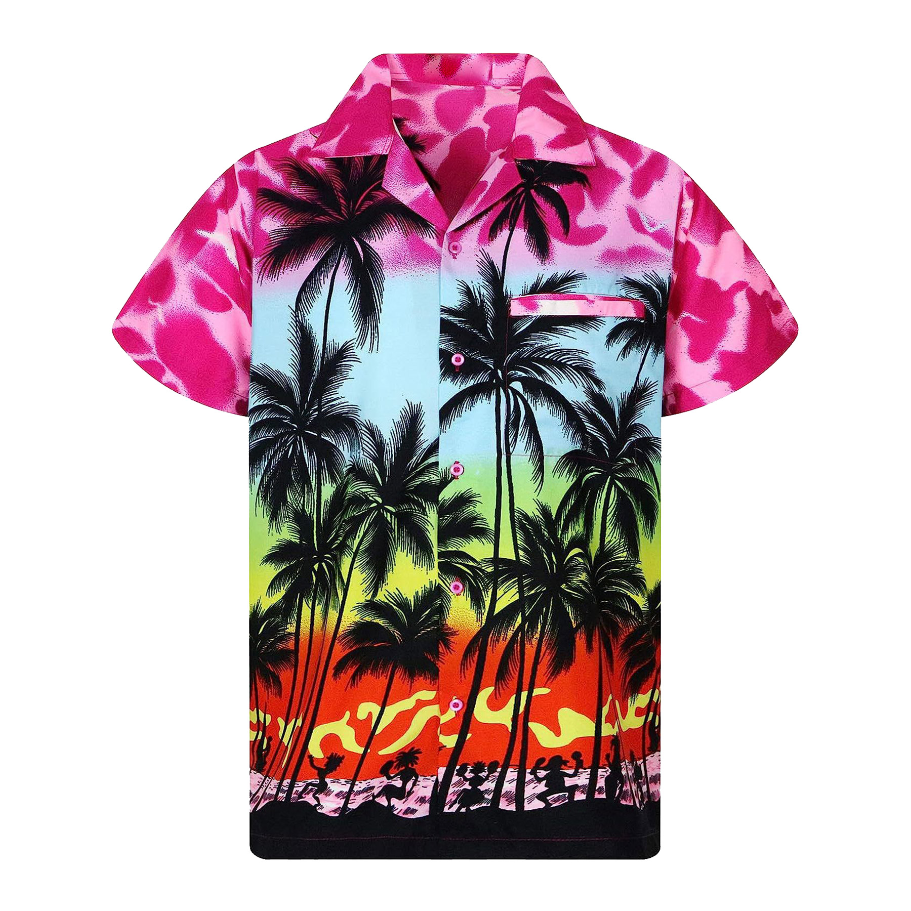 FlyFlyPromos - Mens Hawaiian Short Sleeve Shirt Image 8 - Promotional Product