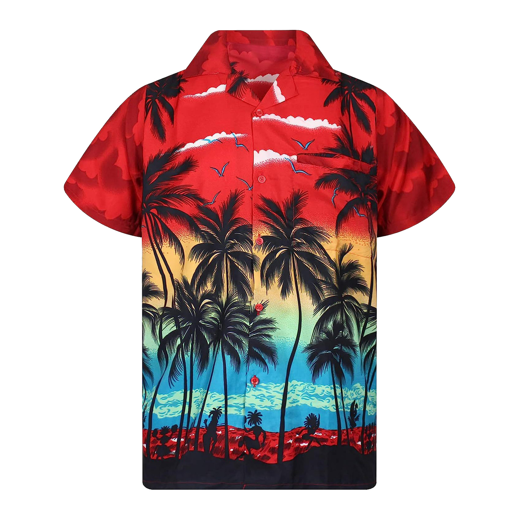 FlyFlyPromos - Mens Hawaiian Short Sleeve Shirt Image 13 - Promotional Product