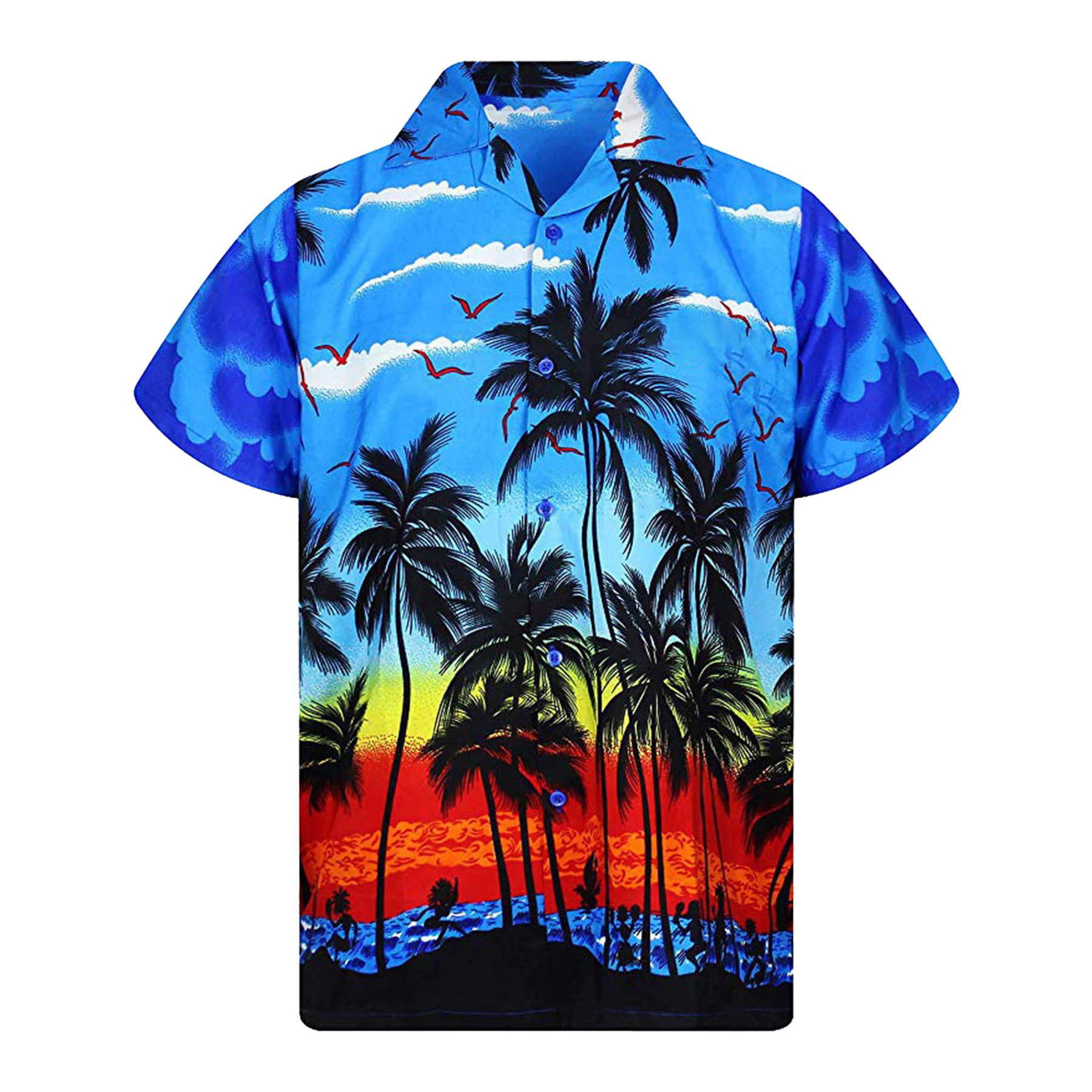 FlyFlyPromos - Mens Hawaiian Short Sleeve Shirt Image 12 - Promotional Product