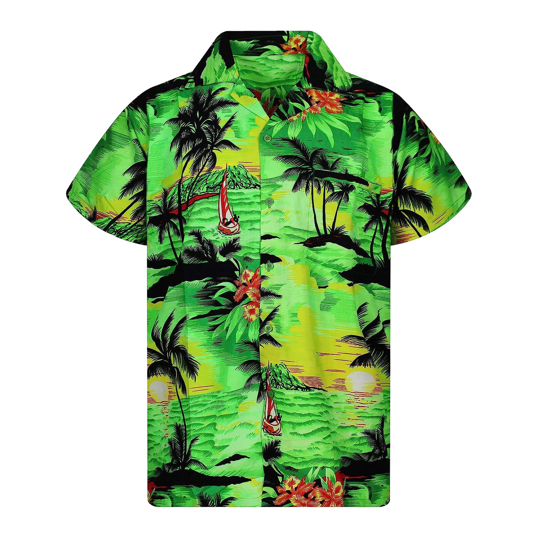 FlyFlyPromos - Mens Hawaiian Short Sleeve Shirt Image 11 - Promotional Product