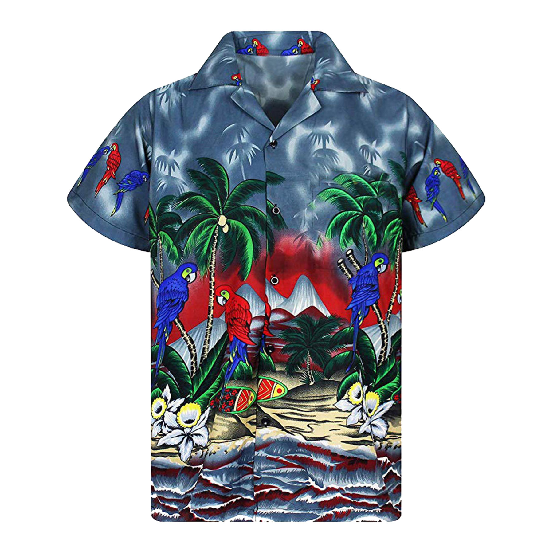 FlyFlyPromos - Mens Hawaiian Short Sleeve Shirt Image 19 - Promotional Product