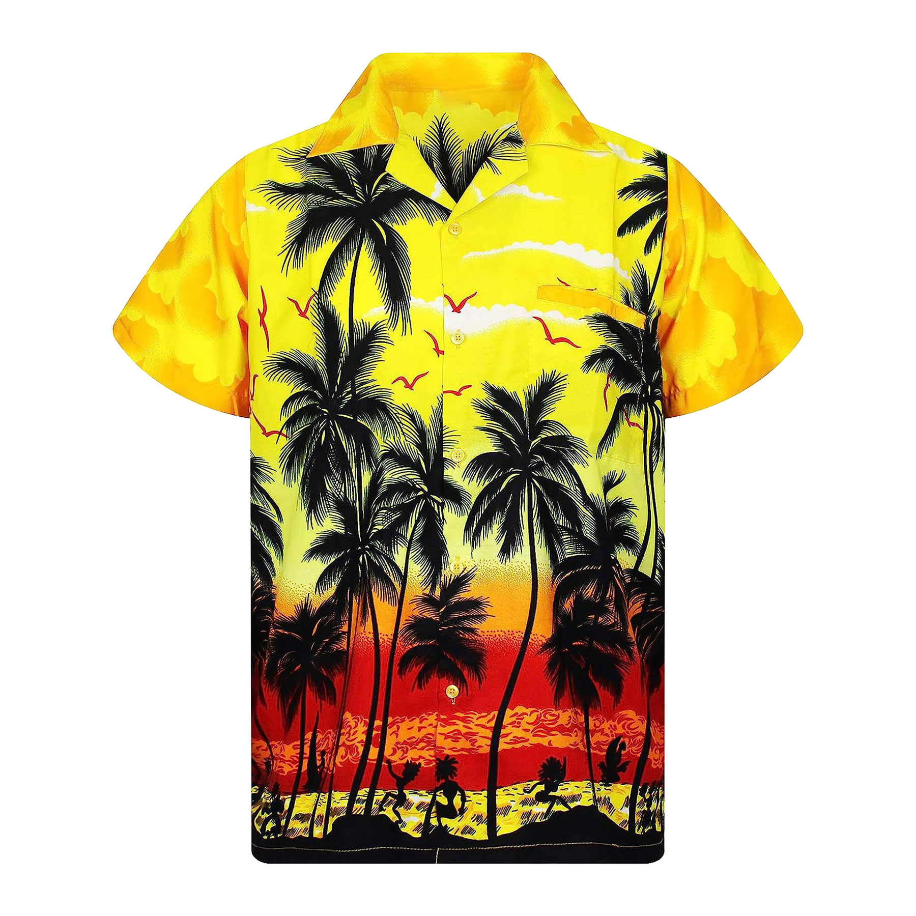 FlyFlyPromos - Mens Hawaiian Short Sleeve Shirt Image 5 - Promotional Product