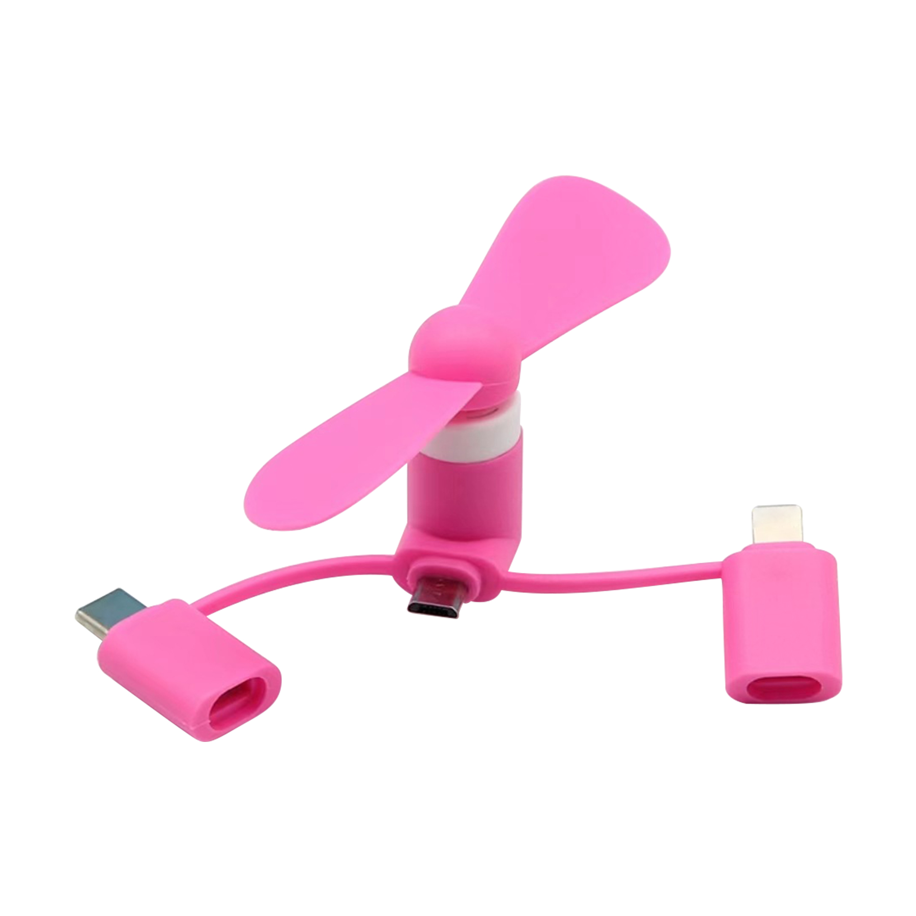 FlyFlyPromos - Mini USB 3 in 1 Portable Cell Smart Phone Fan Image 3 - Promotional Product