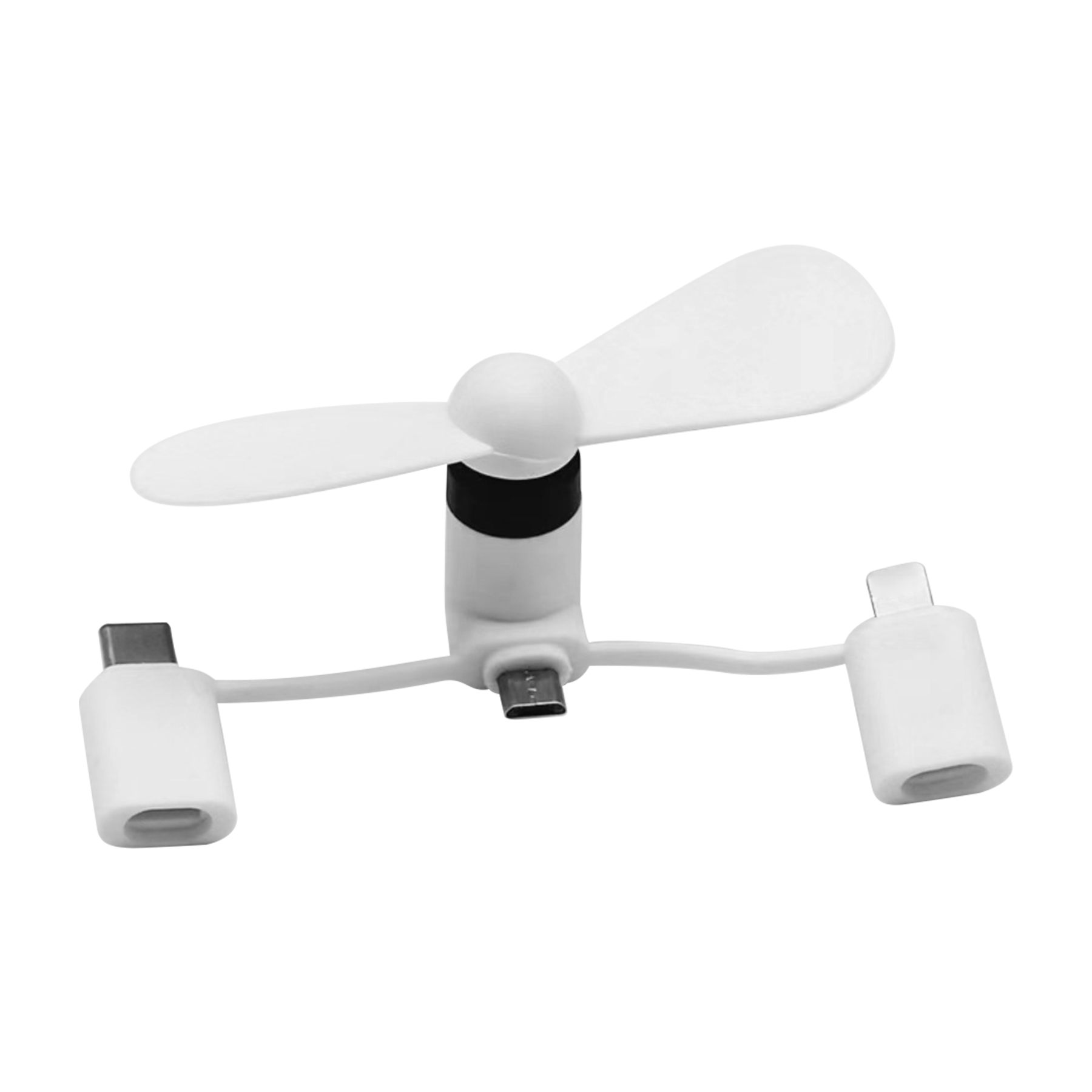 FlyFlyPromos - Mini USB 3 in 1 Portable Cell Smart Phone Fan Image 2 - Promotional Product