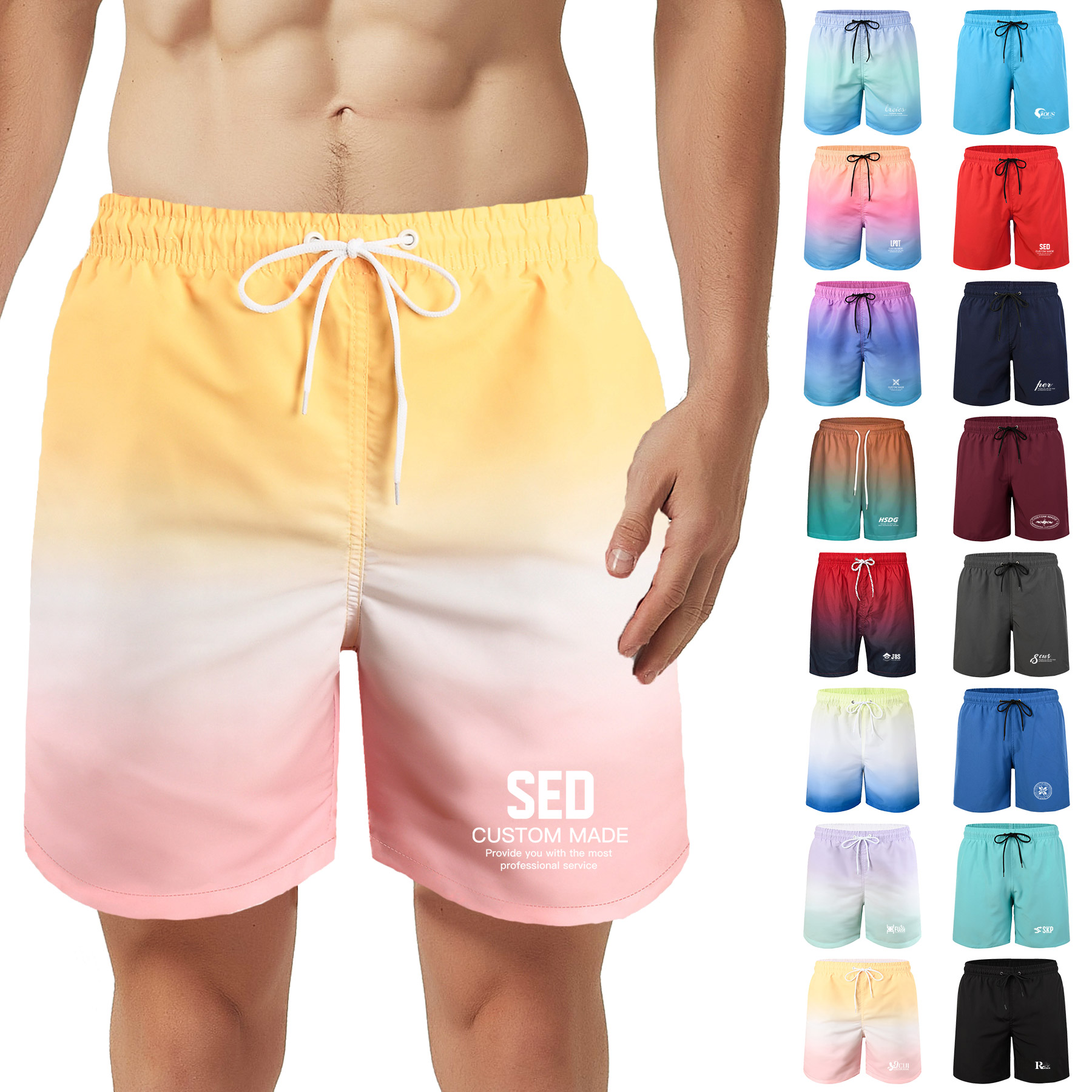 FlyFlyPromos - Sublimation Drawstring Casual Summer Beach Shorts - Promotional Product