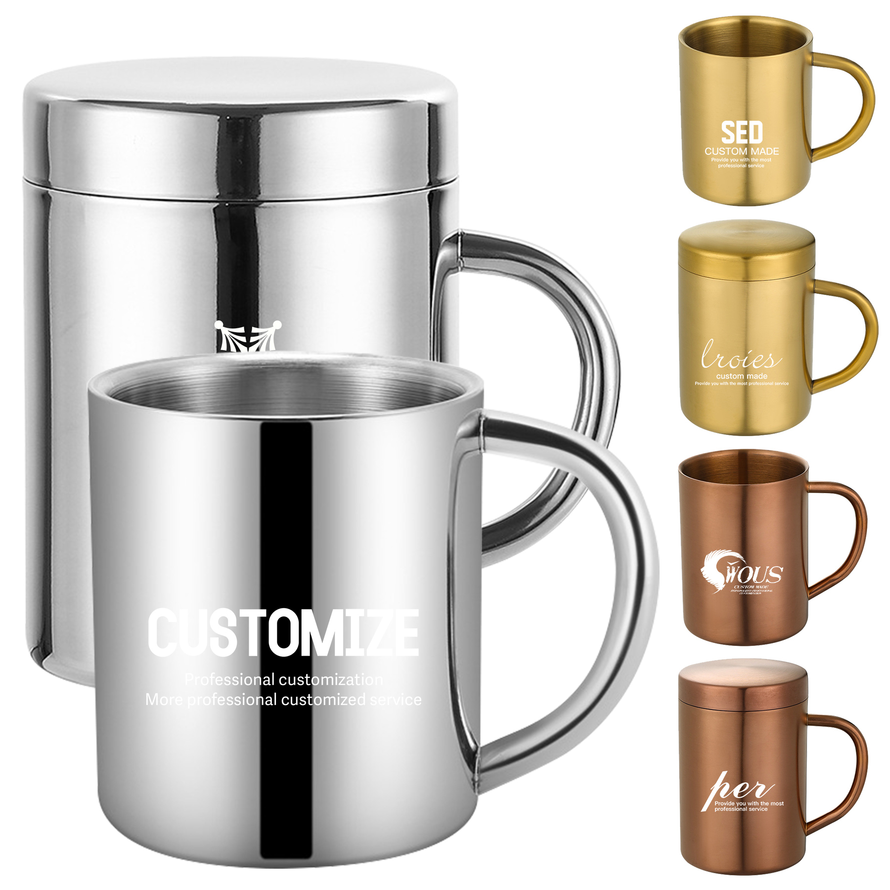 FlyFlyPromos - Stainless Steel Cup - Promotional Product
