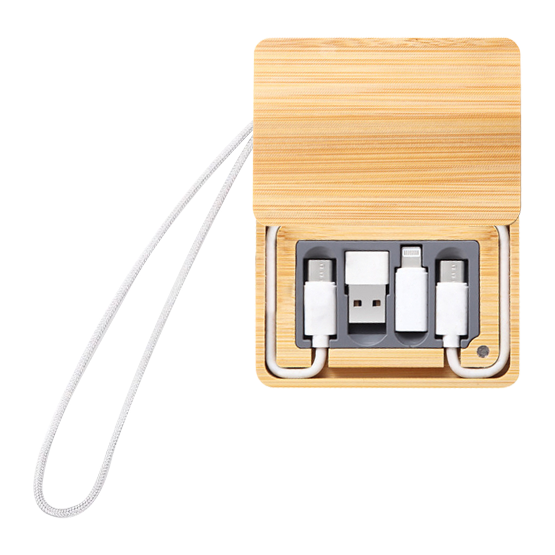 FlyFlyPromos - Bamboo Charger Image 2 - Promotional Product