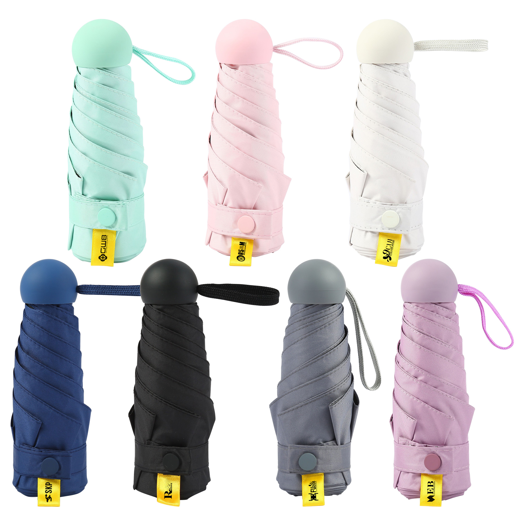 FlyFlyPromos - Mini Travel Sun And Rain Umbrella - Promotional Product