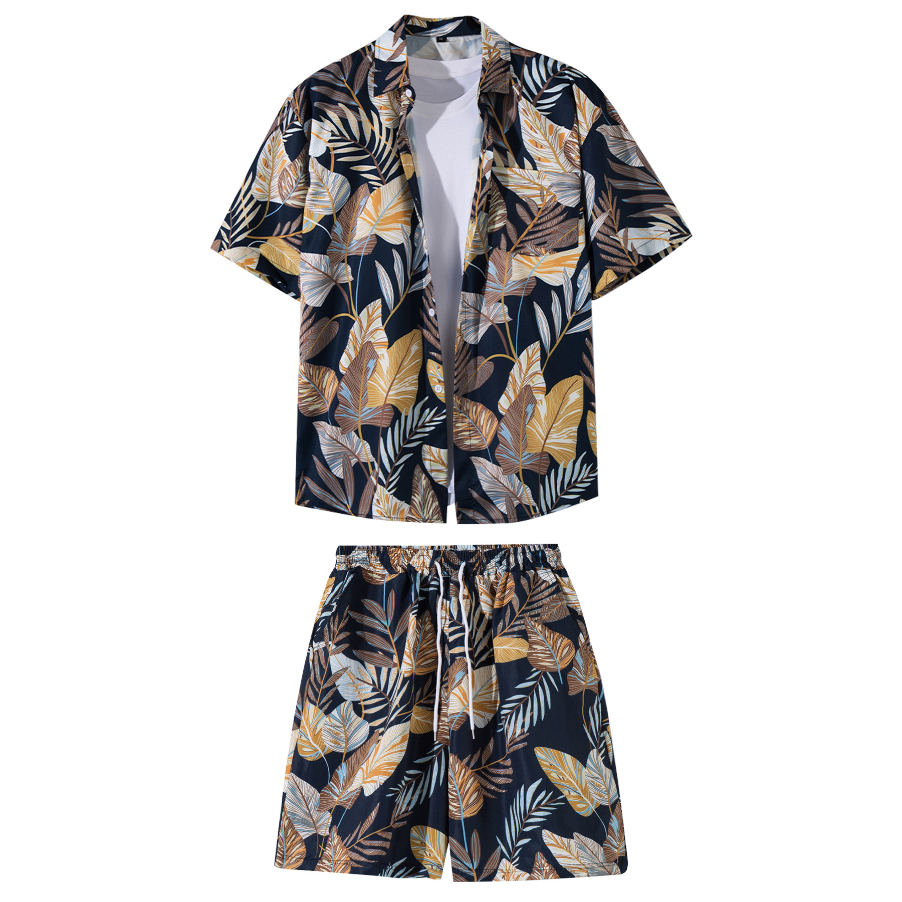 FlyFlyPromos - 2 Pieces Hawaiian Shirts And Shorts Sets Image 6 - Promotional Product