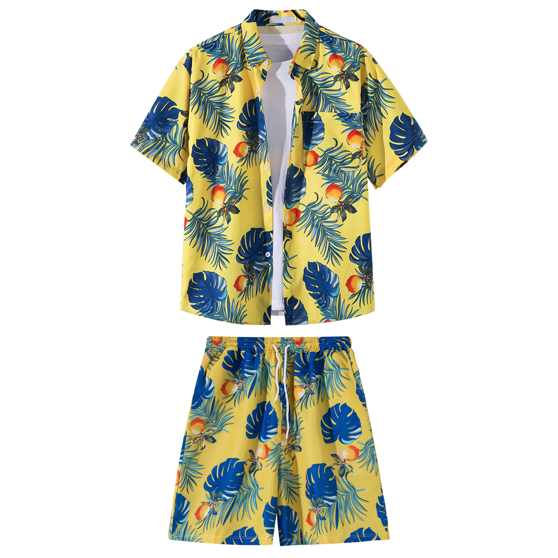FlyFlyPromos - 2 Pieces Hawaiian Shirts And Shorts Sets Image 8 - Promotional Product