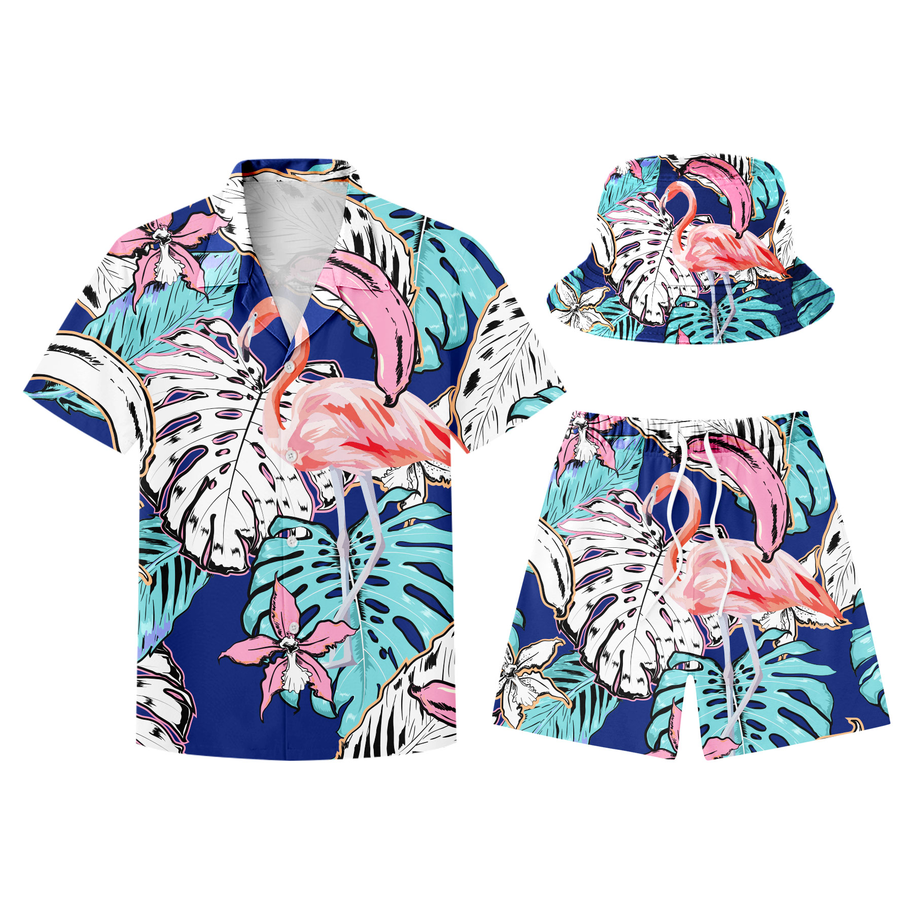 FlyFlyPromos - Hawaiian Shirts, Shorts And Bucket Hats Sets Image 13 - Promotional Product