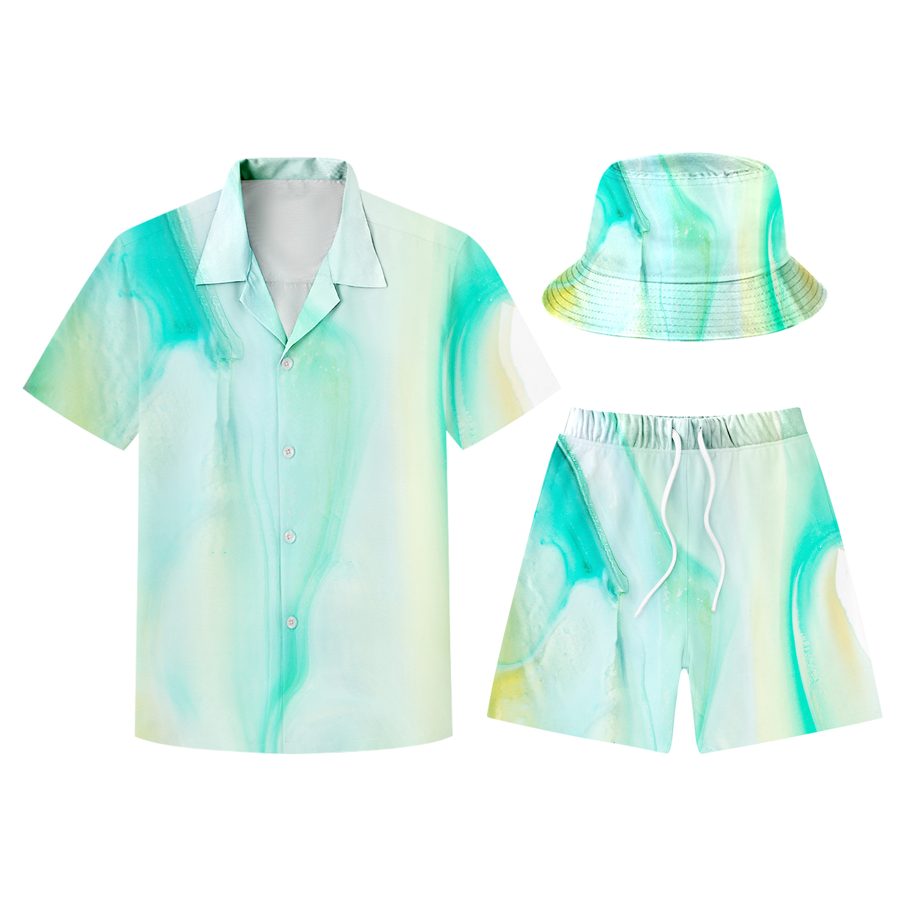 FlyFlyPromos - Hawaiian Shirts, Shorts And Bucket Hats Sets Image 8 - Promotional Product