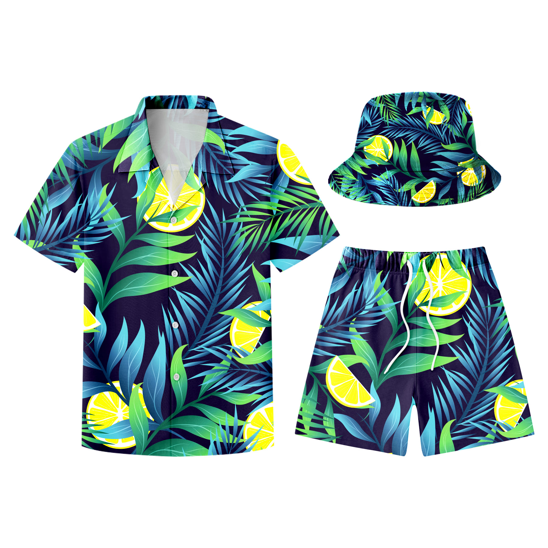 FlyFlyPromos - Hawaiian Shirts, Shorts And Bucket Hats Sets Image 10 - Promotional Product