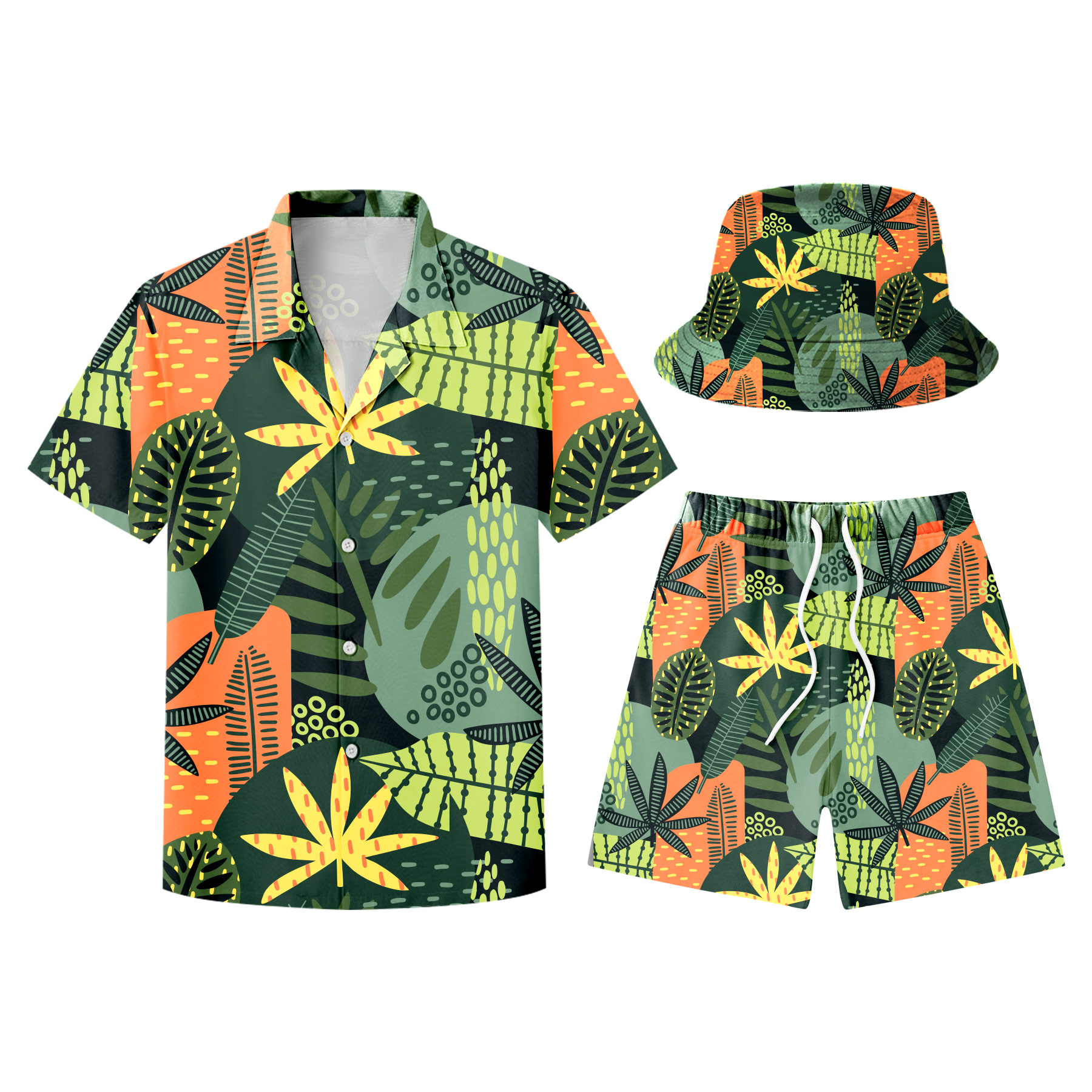 FlyFlyPromos - Hawaiian Shirts, Shorts And Bucket Hats Sets Image 9 - Promotional Product