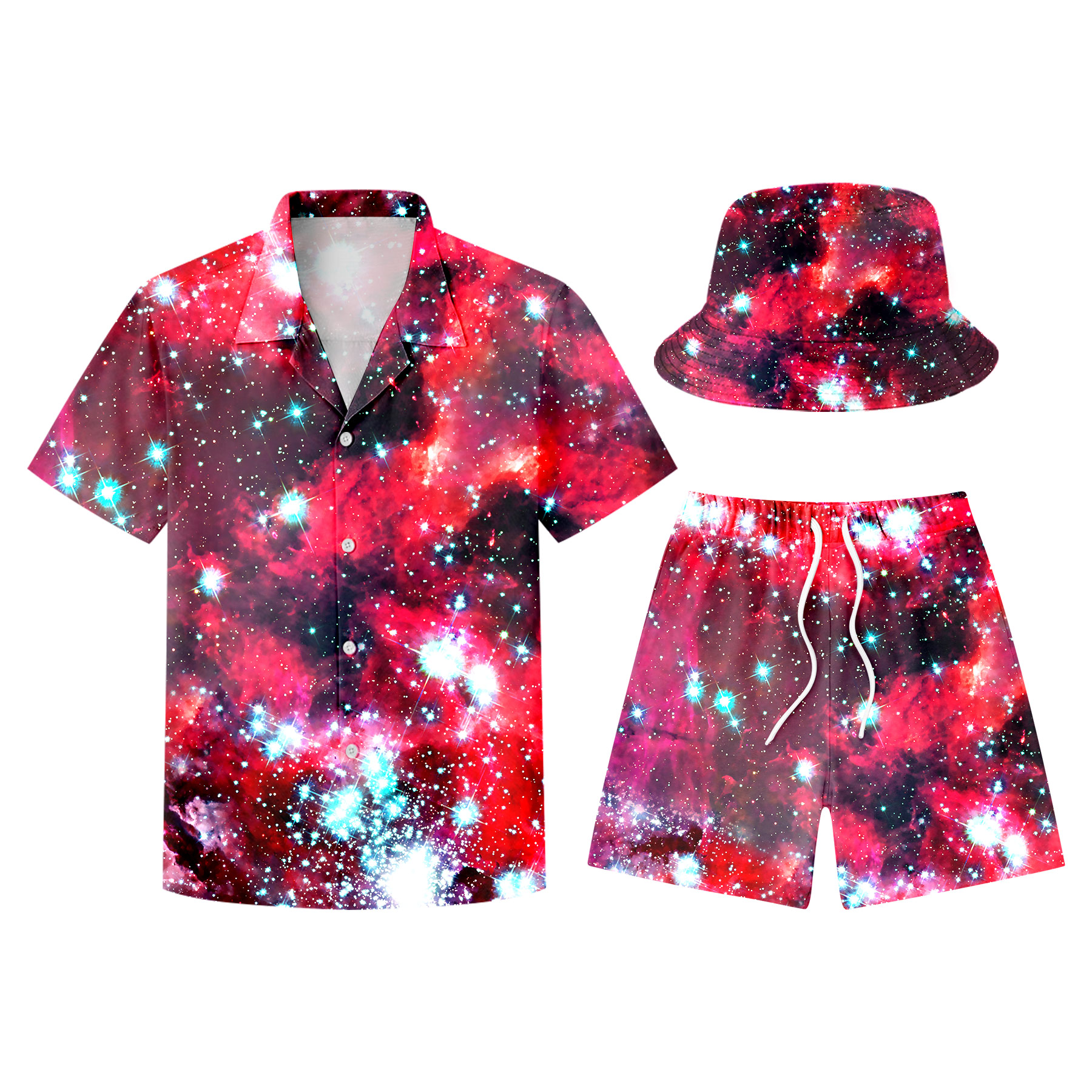 FlyFlyPromos - Hawaiian Shirts, Shorts And Bucket Hats Sets Image 4 - Promotional Product