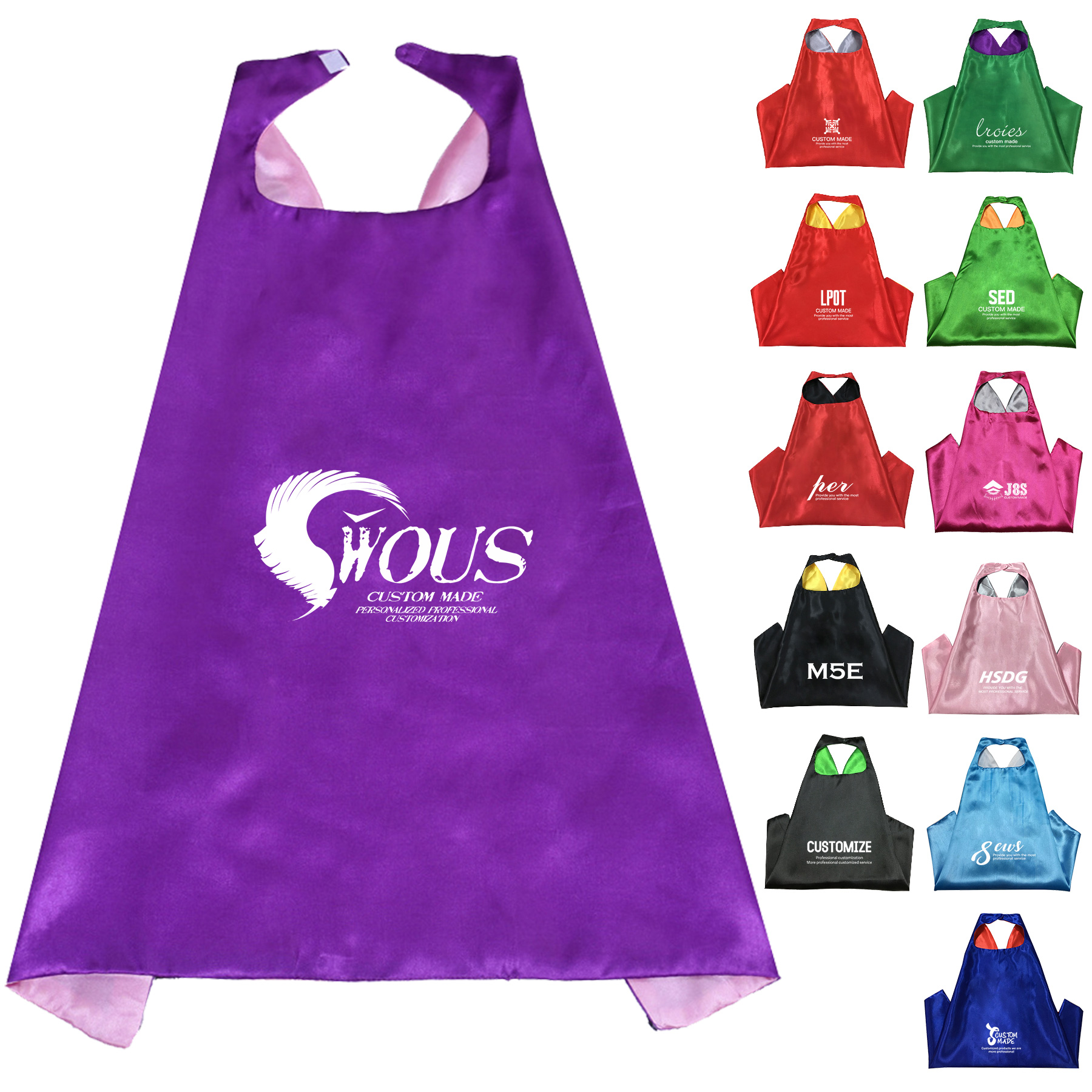 FlyFlyPromos - Satin Children's Cosplay Cape - Promotional Product