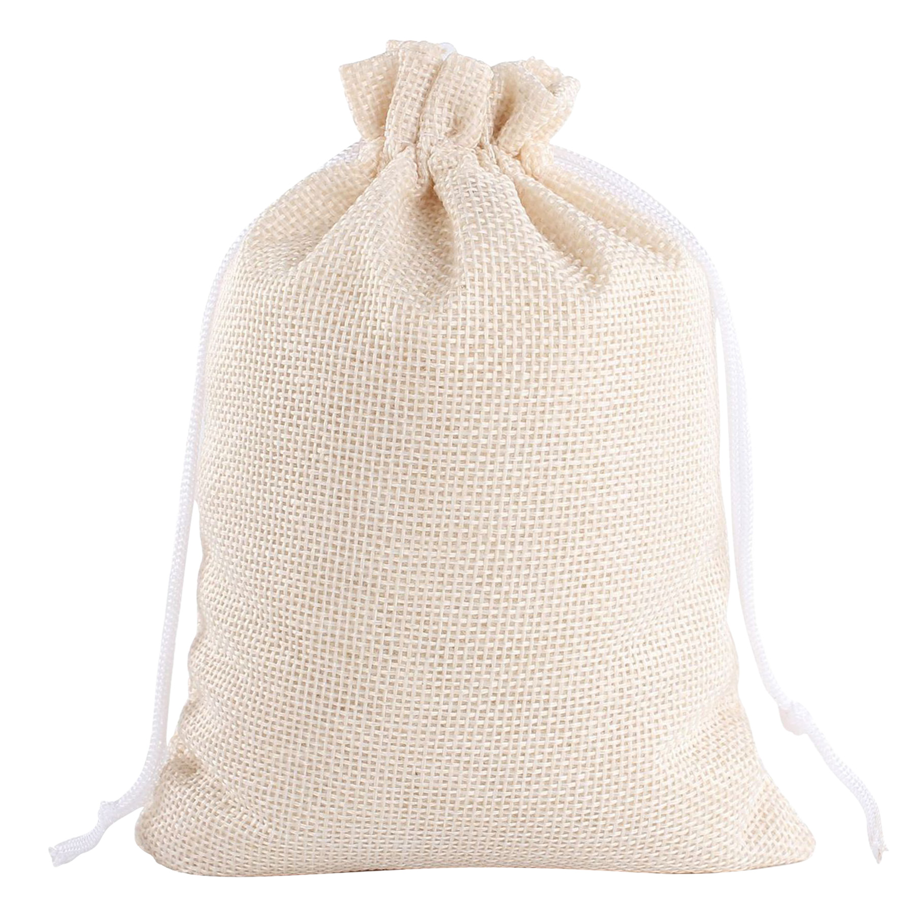 FlyFlyPromos - Burlap Drawstring Bag Image 8 - Promotional Product